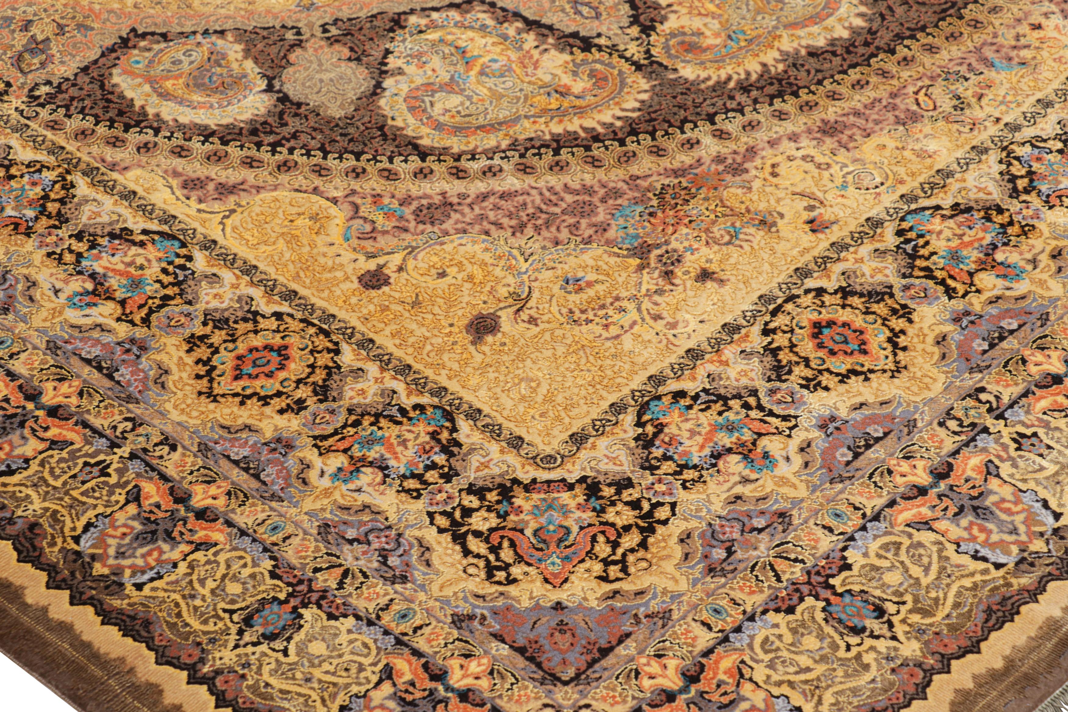 Rug & Kilim's Modern Classics Teppich mit polychromen Mustern Medaillon (Moderne) im Angebot