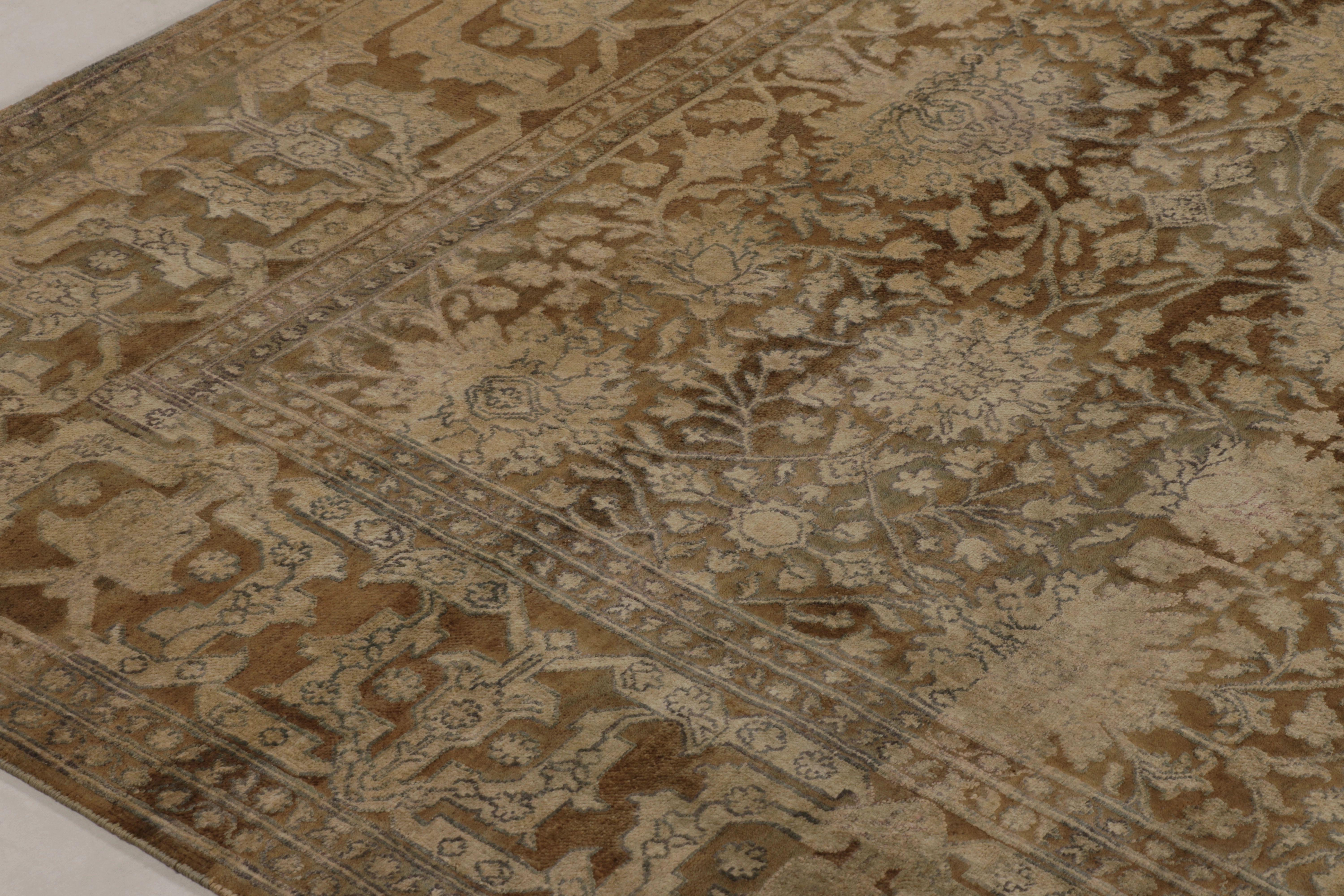Annodato a mano in una lussuosa miscela di morbida lana e seta luminosa, questo bellissimo tappeto 10x13 della Rug & Kilim's Modern Classics Collection è una splendida dichiarazione di profondità di texture e delicatezza floreale monocromatica.

Sul