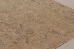 Rug & Kilim’s Modern Classics Rug in Beige and Gray All-over Floral Pattern
