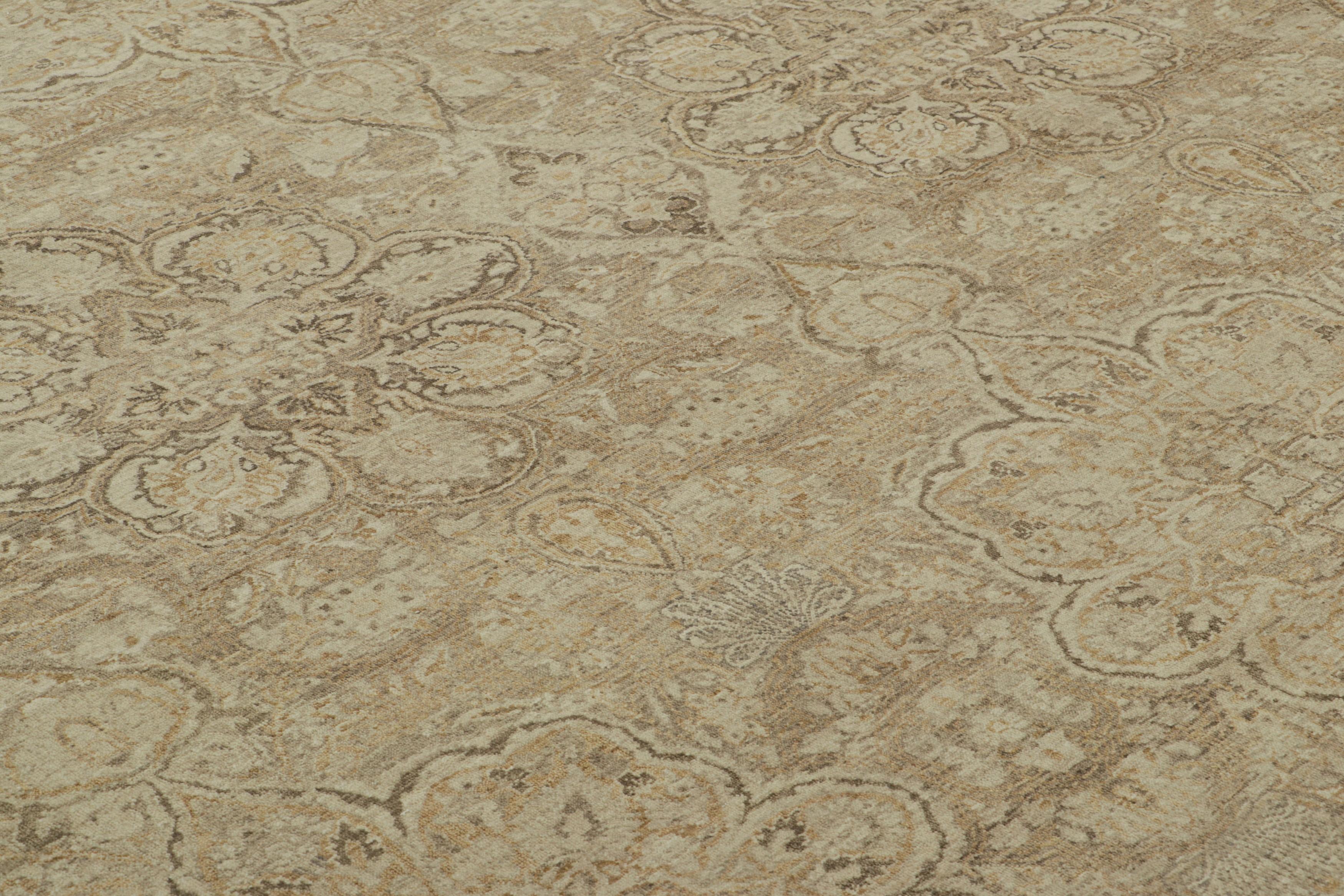 Realizzato in lana annodata a mano, questo tappeto contemporaneo 10x14 rappresenta una nuova ed entusiasmante linea della Rug & Kilim's Modern Classics Collection, intitolata 