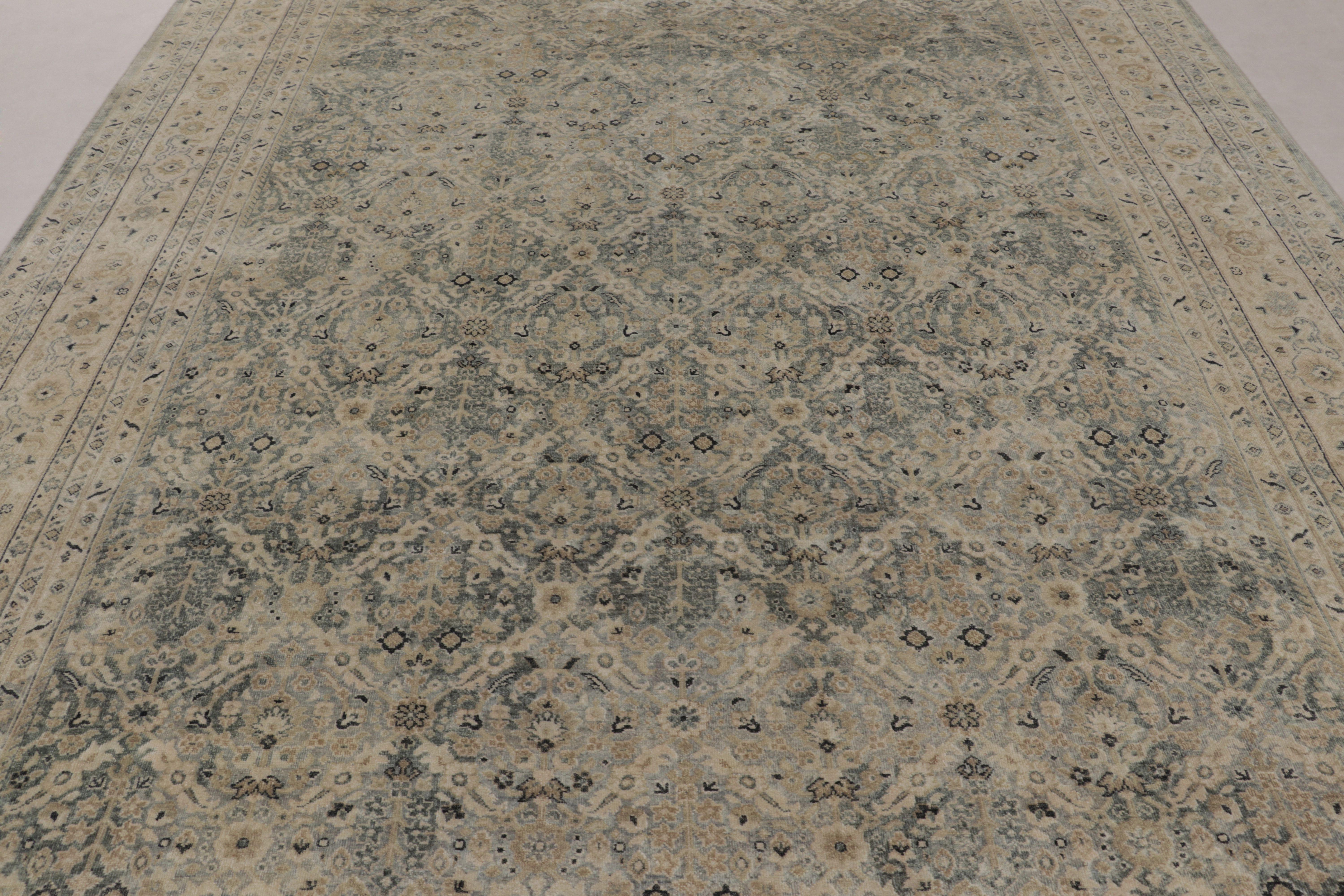  Realizzato con una lussuosa miscela di lana e seta annodata a mano, questo tappeto contemporaneo 9x12 è un'audace aggiunta alla Rug & Kilim's Modern Classics Collection, una lussuosa rivisitazione di storici design orientali. 

Sul design: 

Questo