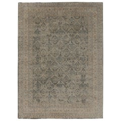 Tappeto Modern Classics di Rug
Kilim in blu con motivi floreali e geometrici beige