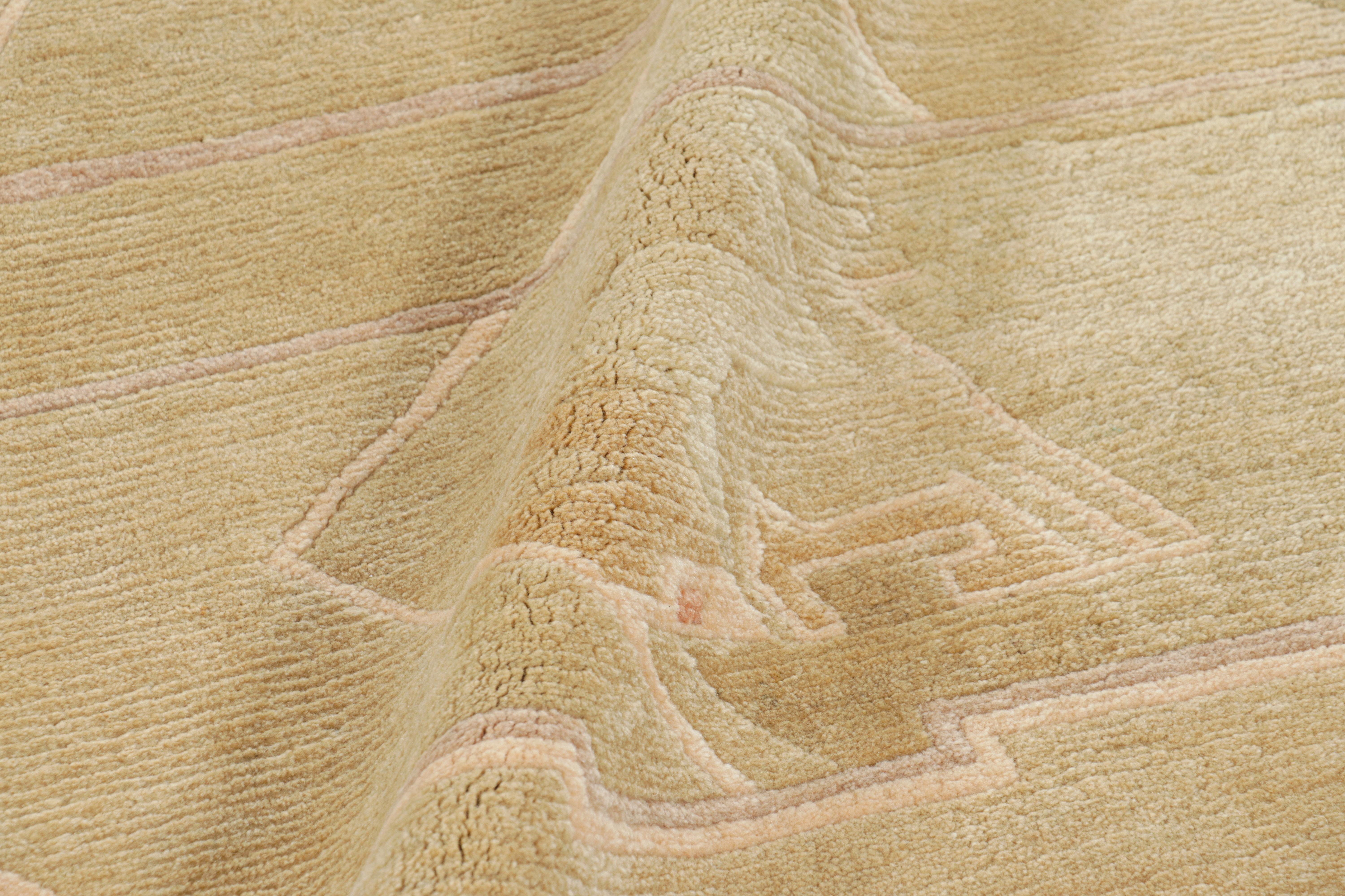 Rug & Kilim's Modern Classics Teppich in Chartreuse Grün mit geometrischen Mustern (21. Jahrhundert und zeitgenössisch) im Angebot