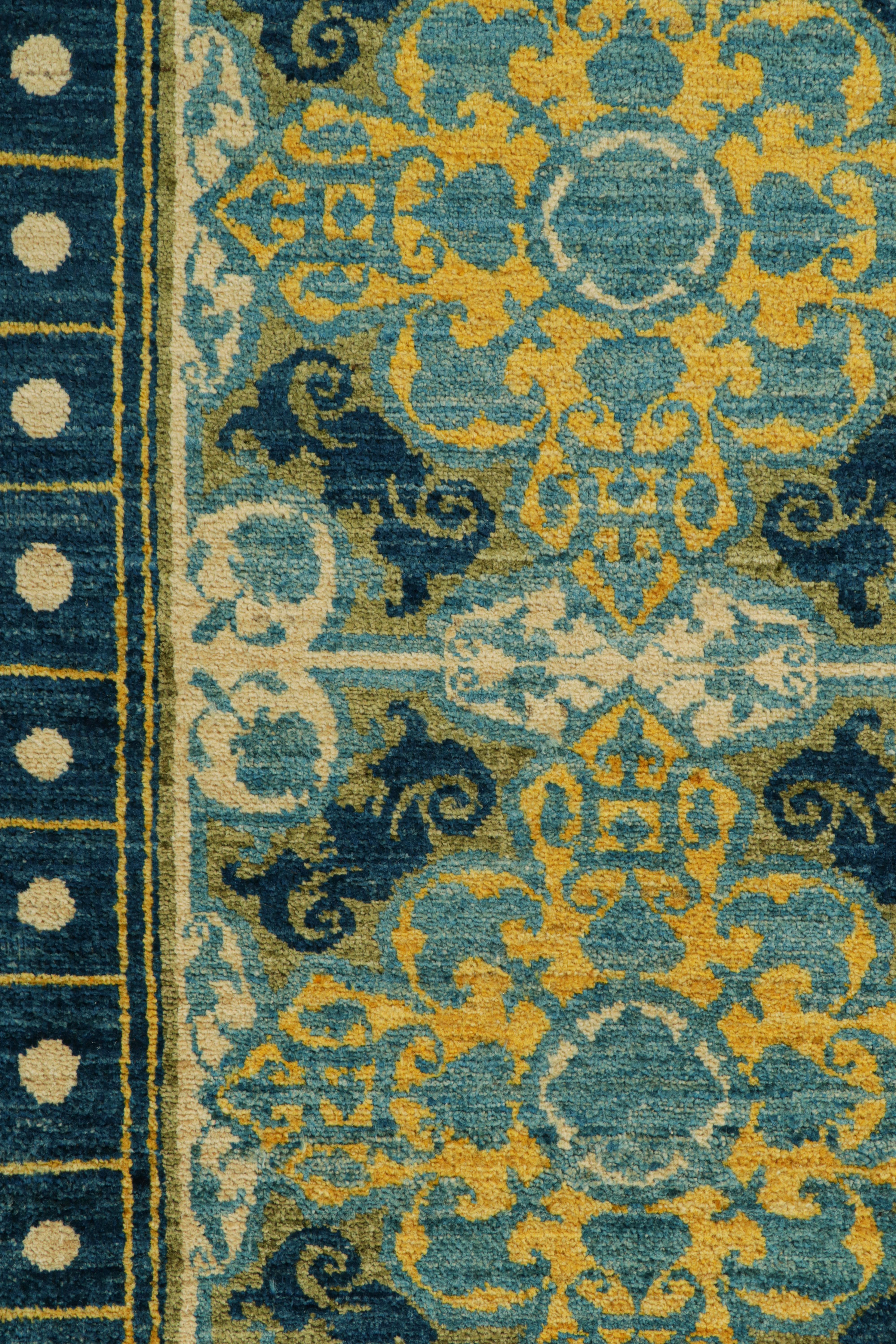 This hand-knotted wool 6x9 rug is an exciting new design in Rug & Kilim’s Modern Classics Collection— an eclectic transitional design, inspired by vintage and antique rugs in a unique play of sensibilities. 

On the Design: 

A cream border and