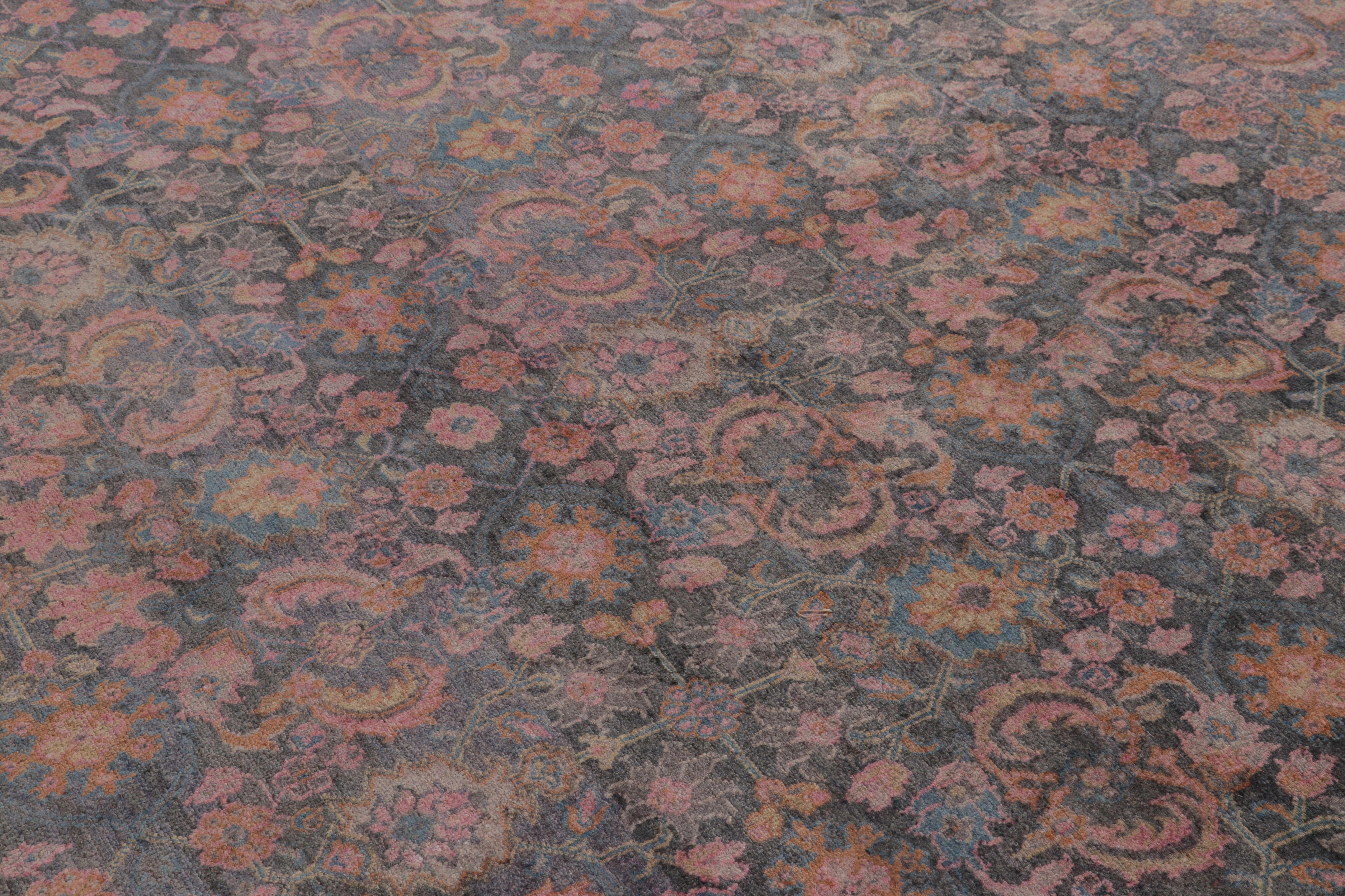 Hand-knotted in luxurious silk, this beautiful 10 x 14 area rug from Rug & Kilim’s Modern Collection is a stunning statement of luminous texture and antique floral design.

On the Design:

Hand-knotted in luxurious silk, this beautiful rug from Rug