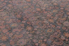 Rug & Kilim’s Modern Classics Rug in Gray field and Polychromatic Floral Design