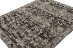 Rug & Kilim’s Modern Classics rug in Gray with Geometric Floral Patterns