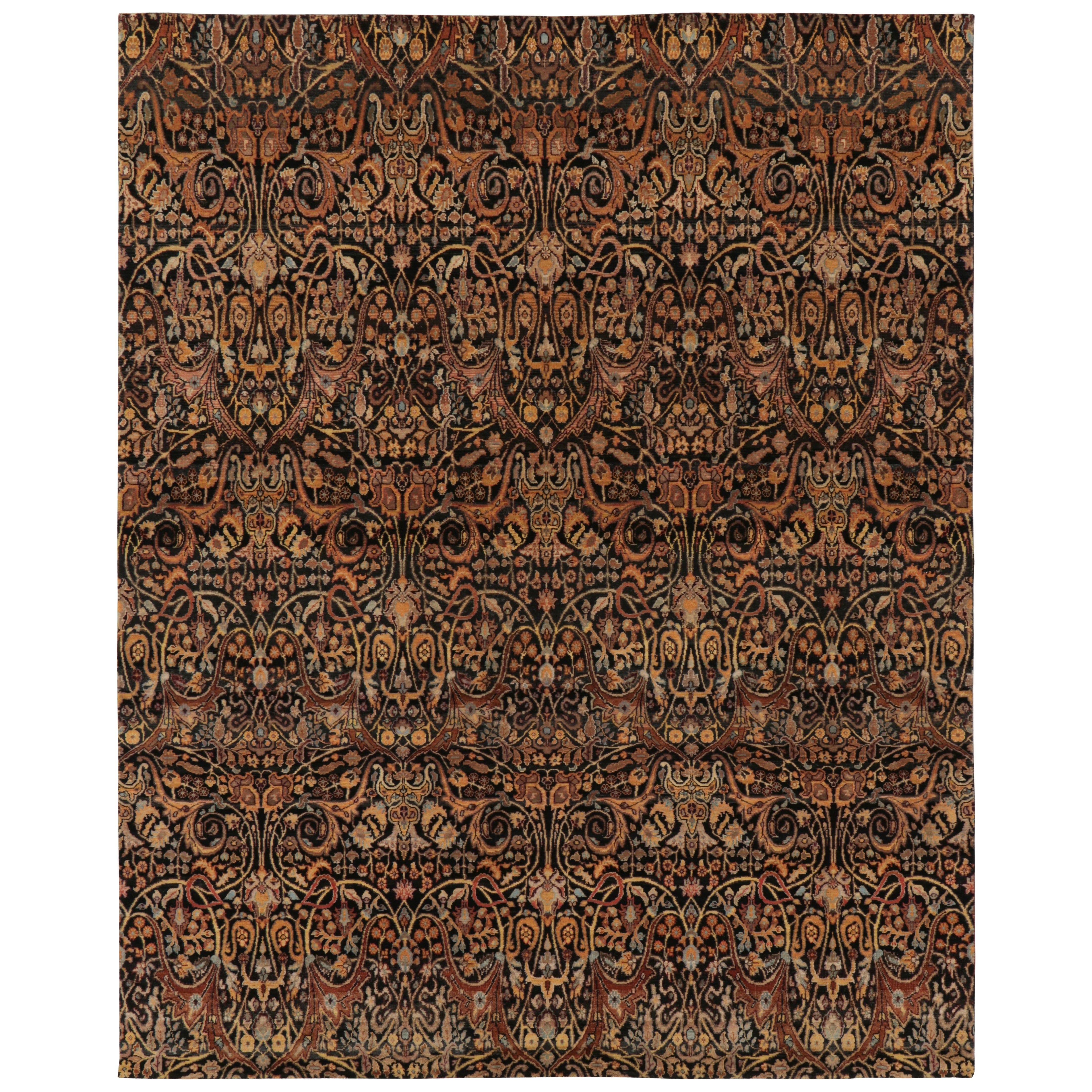 Rug & Kilim’s Modern Classics Rug in Polychromatic Paisley All-Over Pattern in vendita