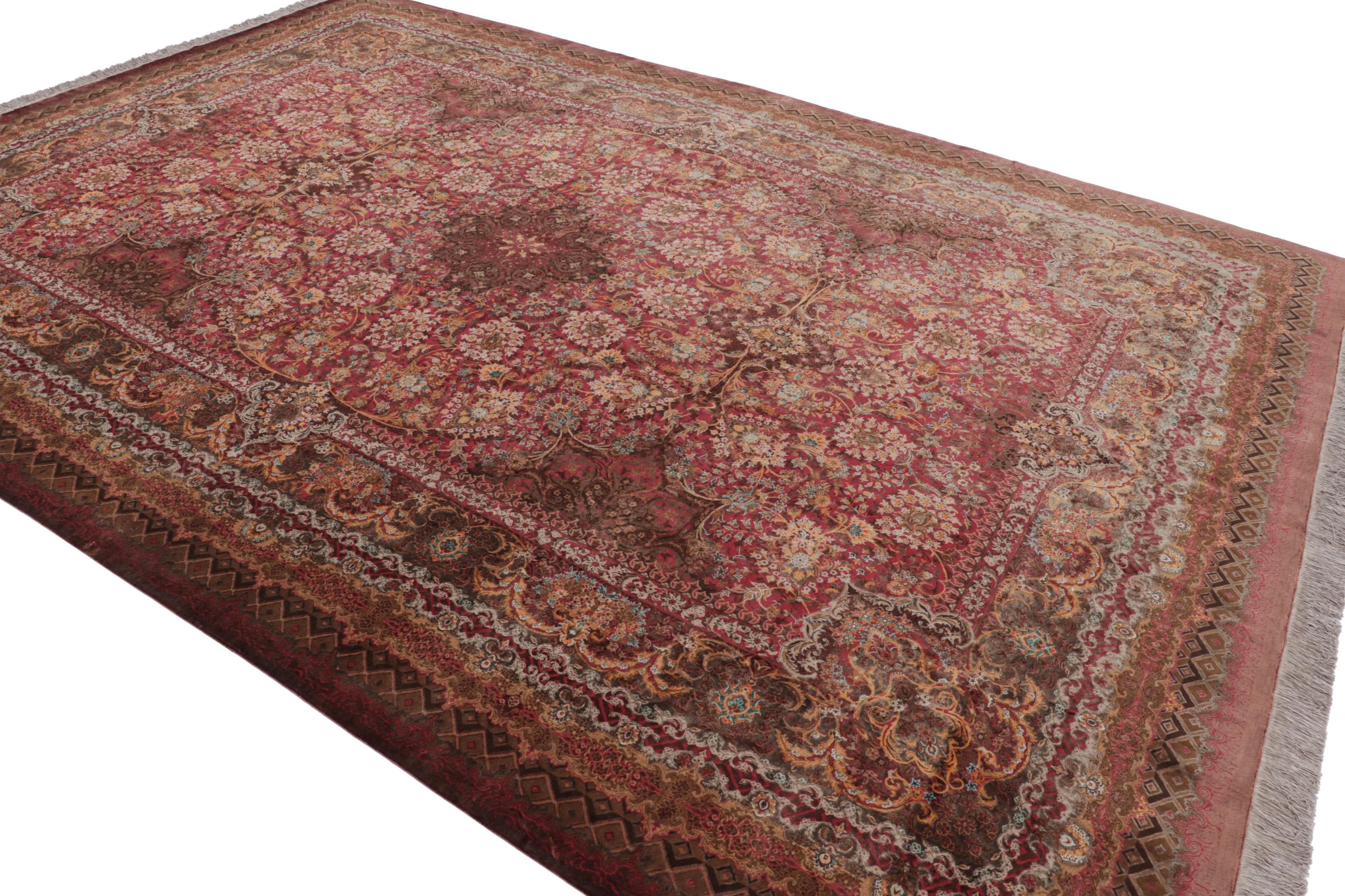 Rug & Kilim’s Modern Classics Rug, Rich Red with Regal Floral Patterns “Afshan” In New Condition For Sale In Long Island City, NY