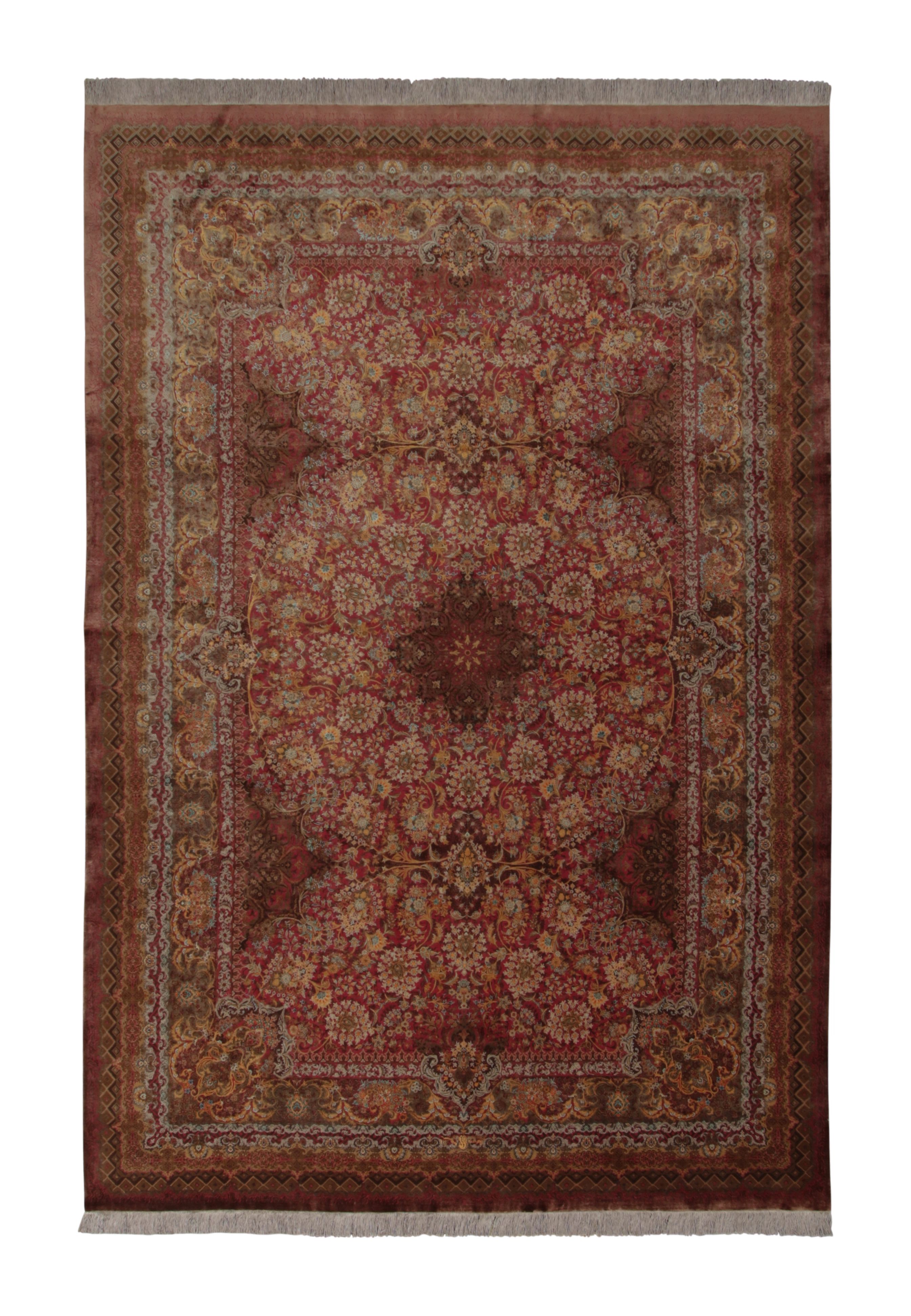 Rug 
Kilim - Tappeto classico moderno, rosso ricco con motivi floreali regali "Afshan". in vendita