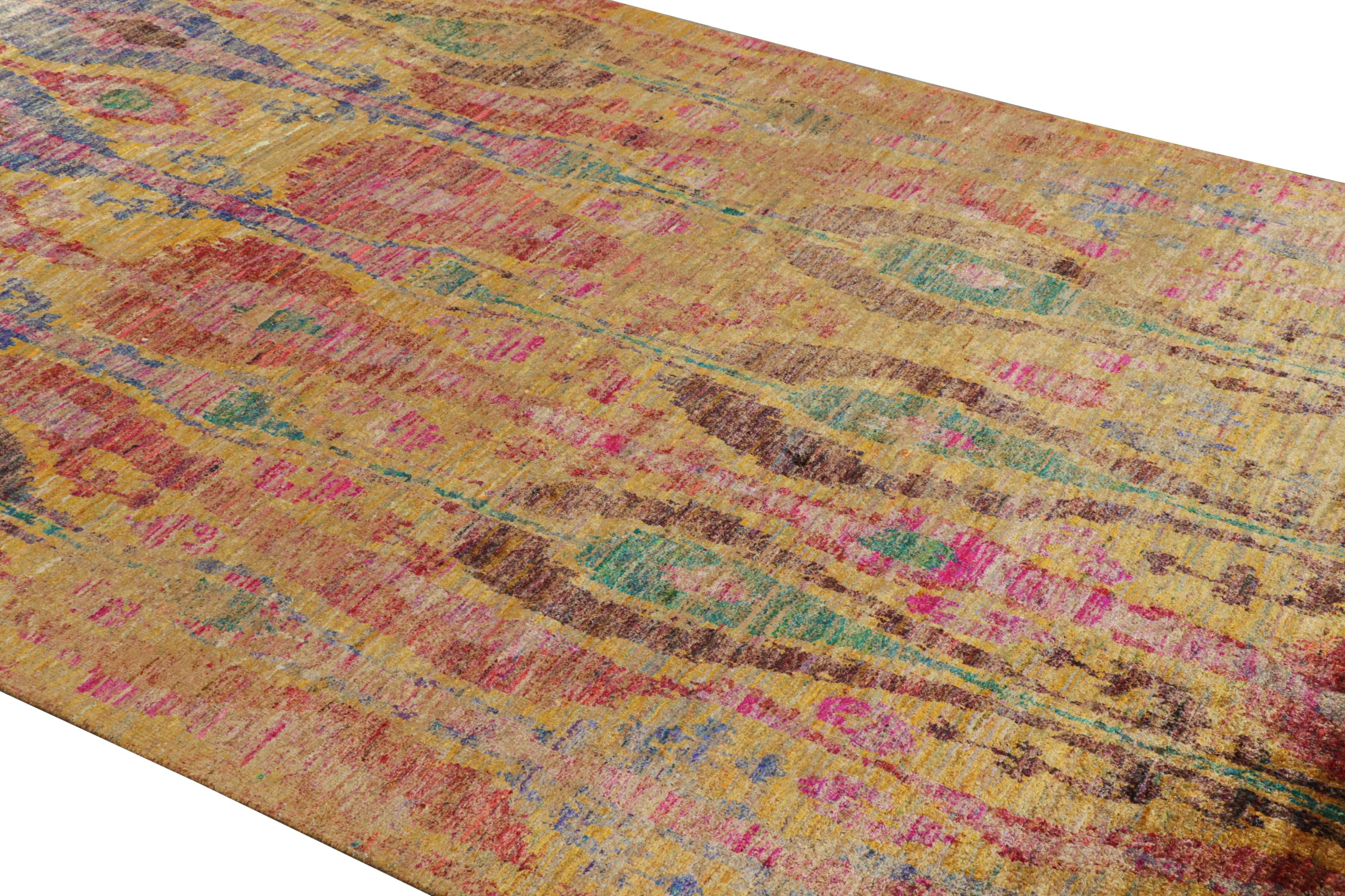 Hand-knotted in luxurious silk, this 6x9 contemporary rug from our Modern Classics collection is particularly inspired by classic Ikats patterns—celebrated in rugs and textiles for centuries.  

On the Design: 

One fundamental idea that R & K