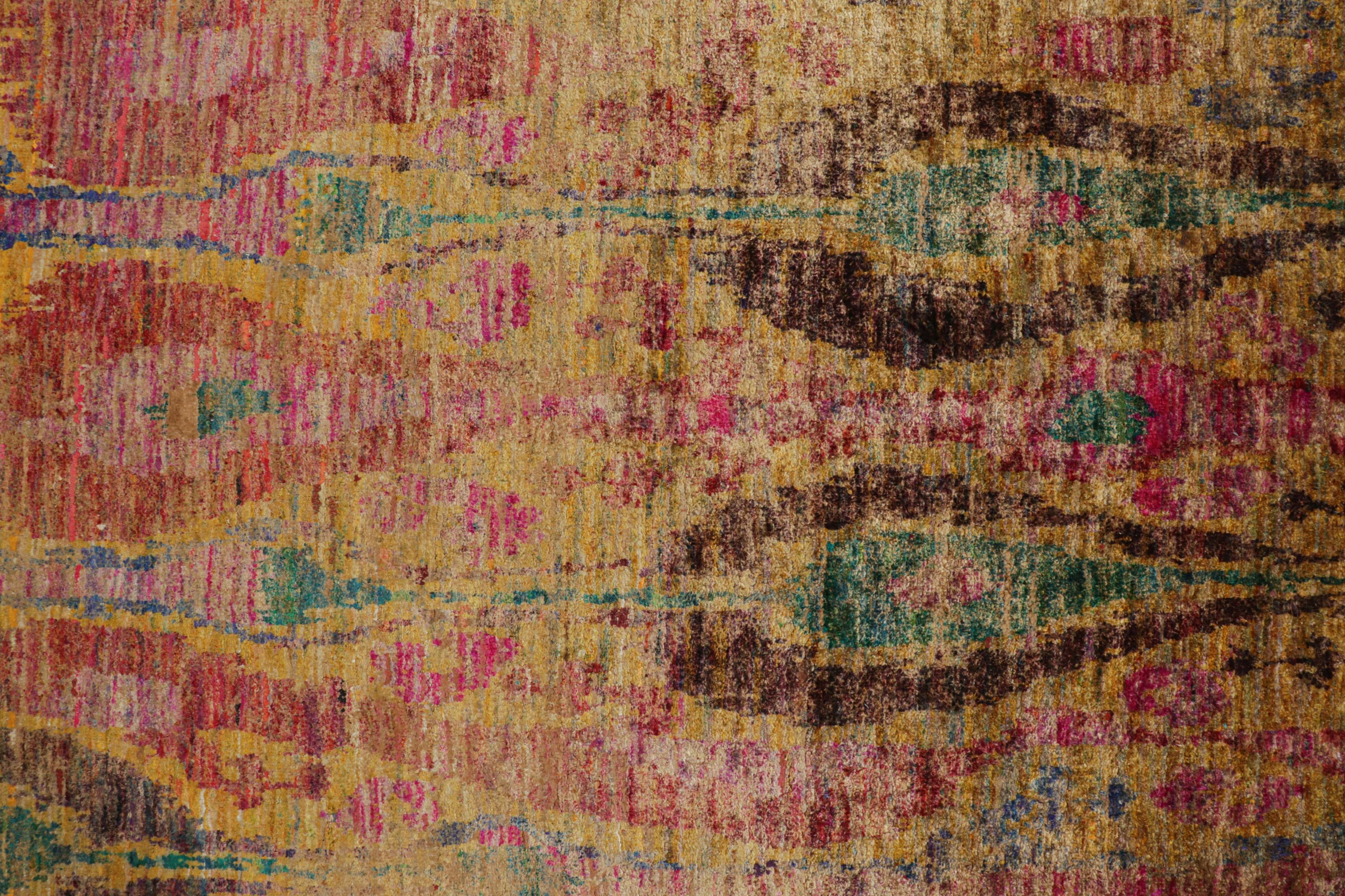Rug & Kilim's Modern Classics Teppich mit polychromen Ikats-Mustern (Seide) im Angebot