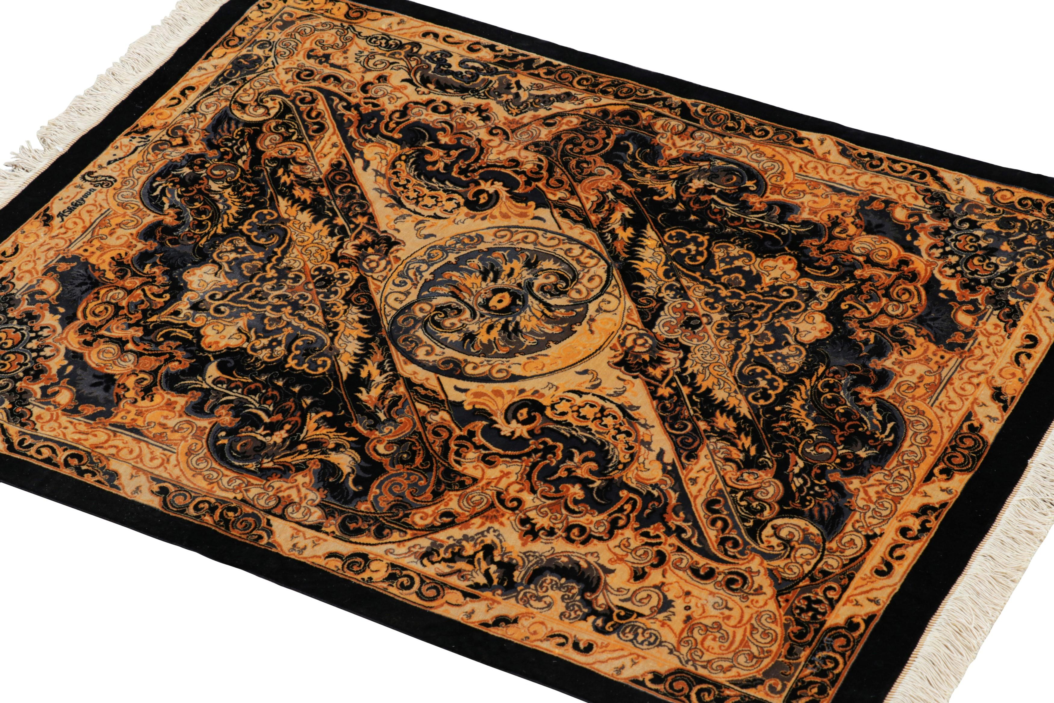 Annodato a mano Tappeto Modern Classics Rug & Kilim con medaglione policromatico 