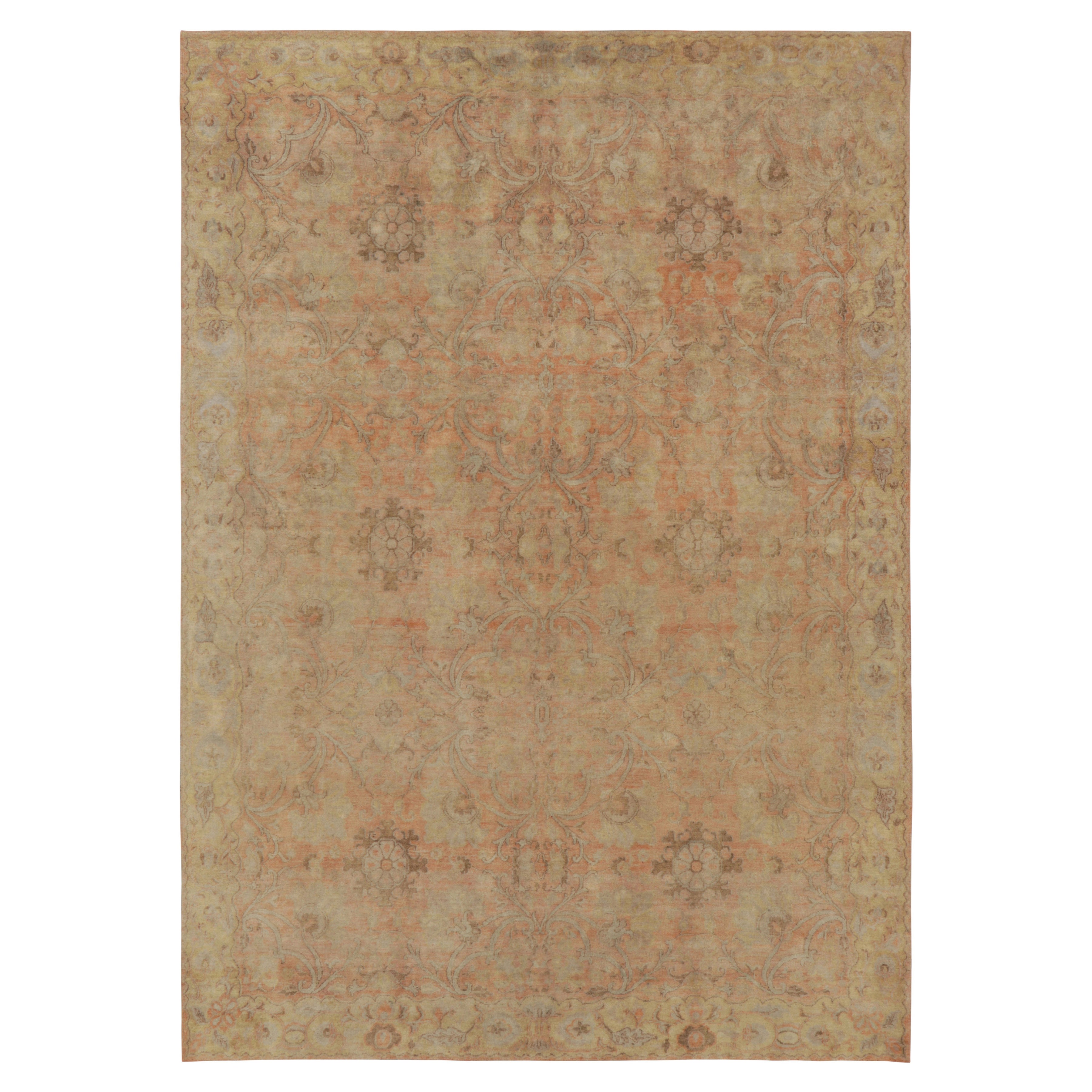 Rug & Kilim's Modern Classics Teppich mit traditionellem All-Over-Muster in Gold und