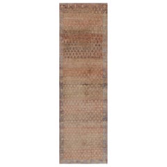Rug & Kilim's Modern Classics Läufer in Ombre Rust und Mauve Floral Lattice