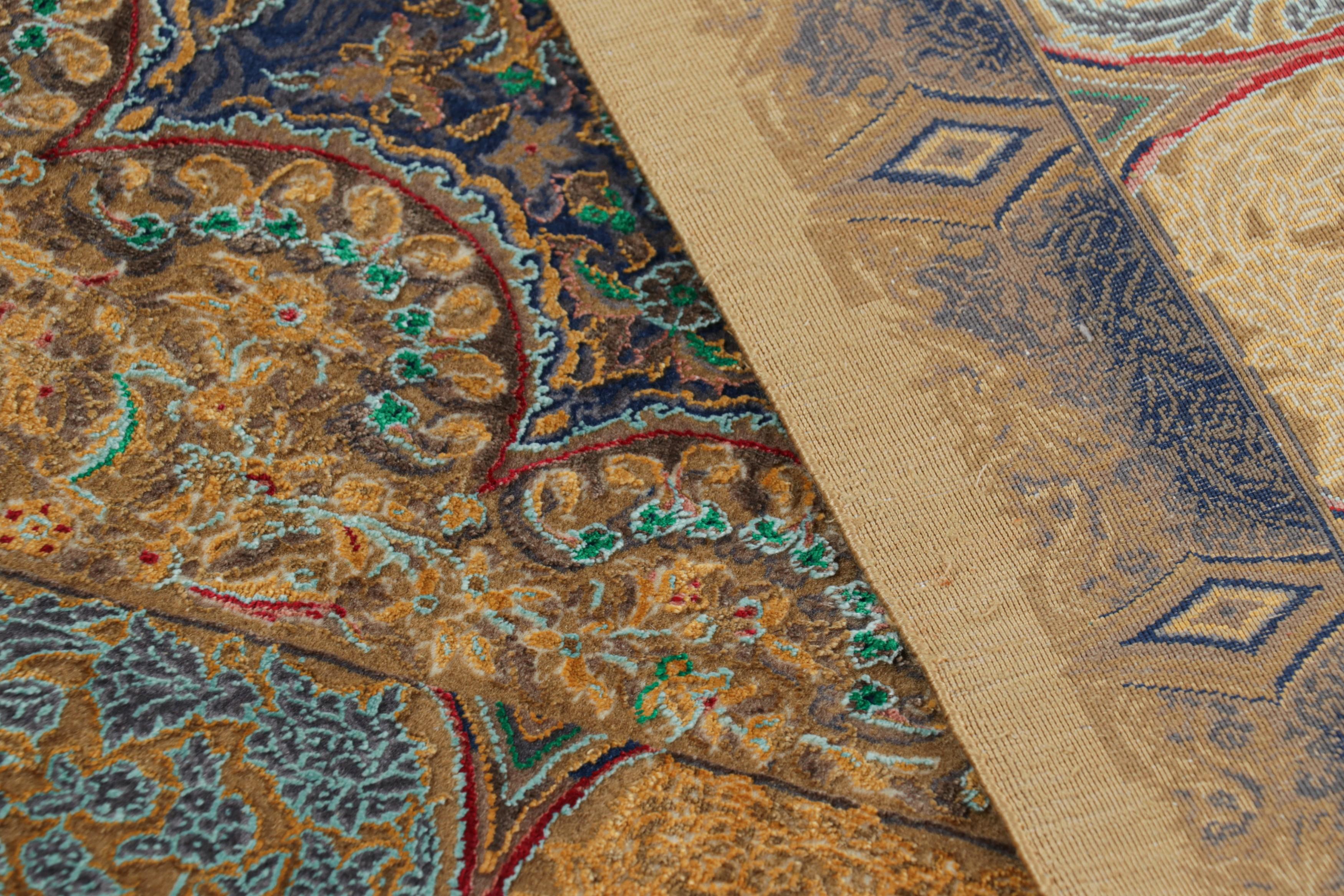 XXI secolo e contemporaneo Rug & Kilim - Tappeto quadrato Modern Classics con medaglione floreale policromo 