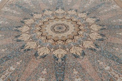 Rug & Kilim’s Modern Classics Square Rug, Intricate Floral Medallion “Shadzi”