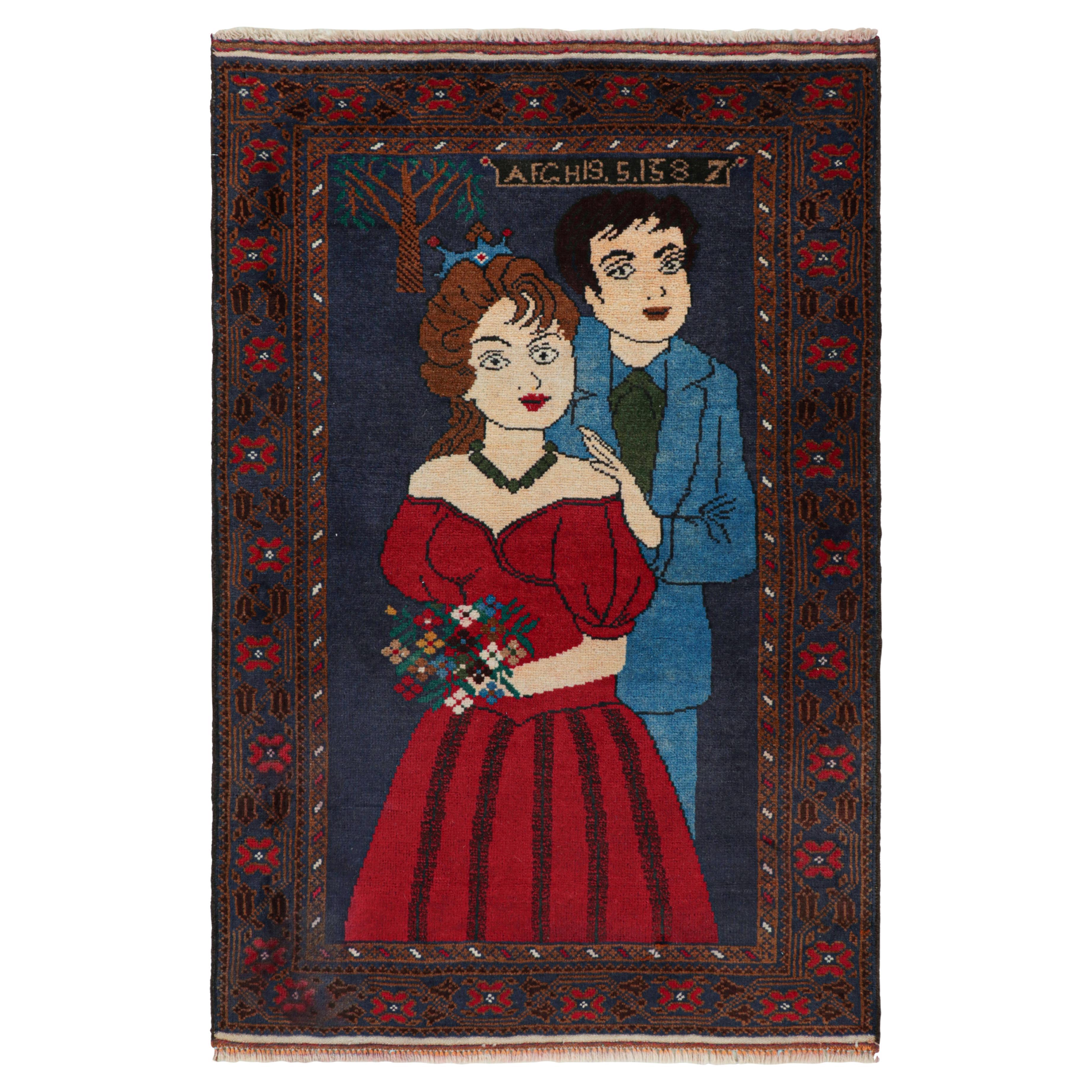 Tappeto Tribale Modern Classics di Rug & Kilim in beige con immagini umane