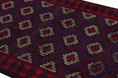 Rug & Kilim’s Modern Classics Tribal Rug in Indigo with Geometric Medallions