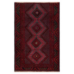 Rug & Kilim’s Modern Classics Tribal Rug in Red with Geometric Medallions