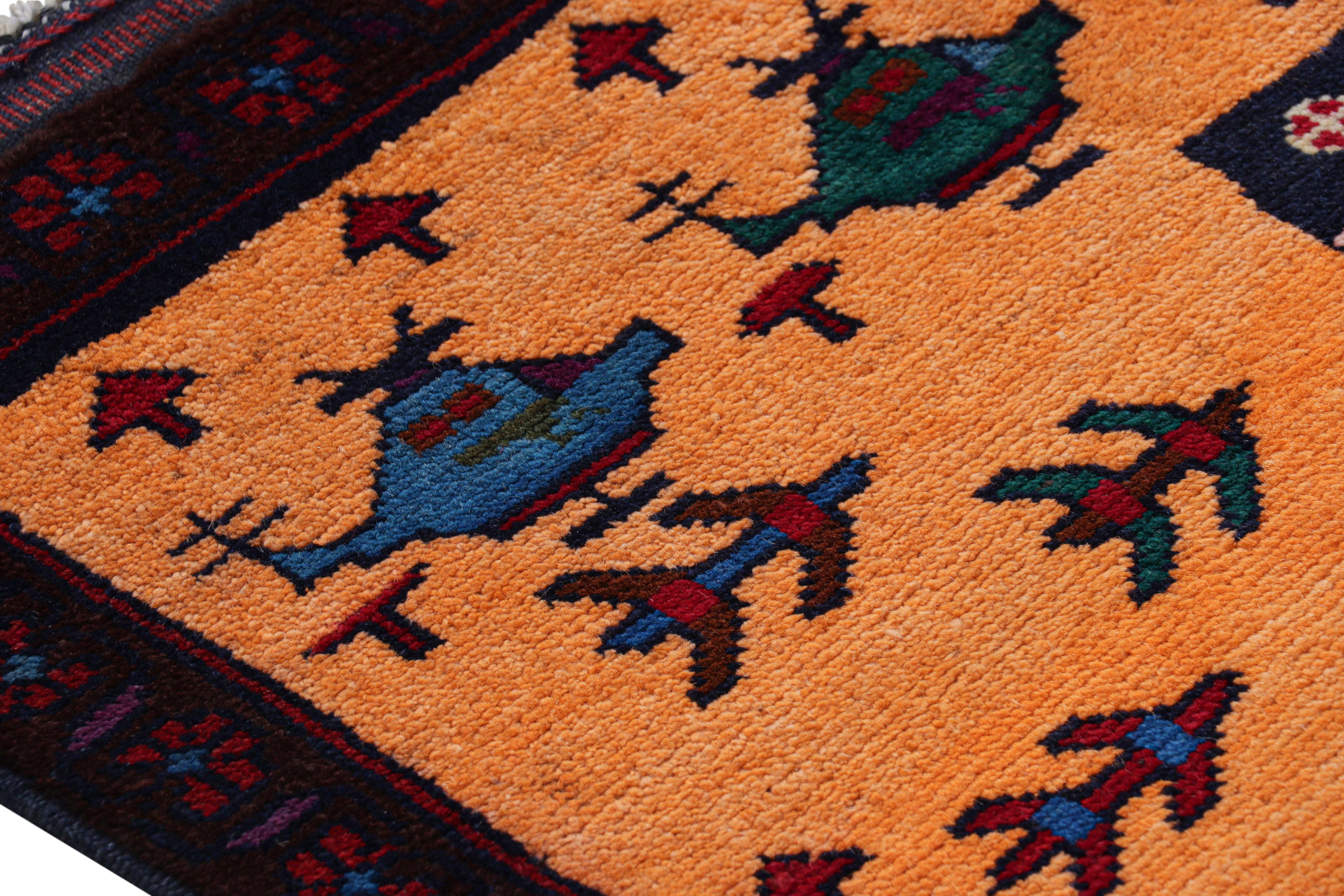 Contemporary Rug & Kilim’s Modern Classics Tribal Rug with Figural and War Pictorials For Sale