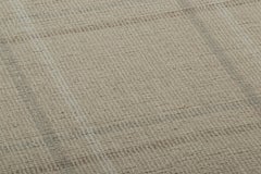 Rug & Kilim’s Modern Flatweave Custom Rug Sample, Beige-Gray Geometric Patterns