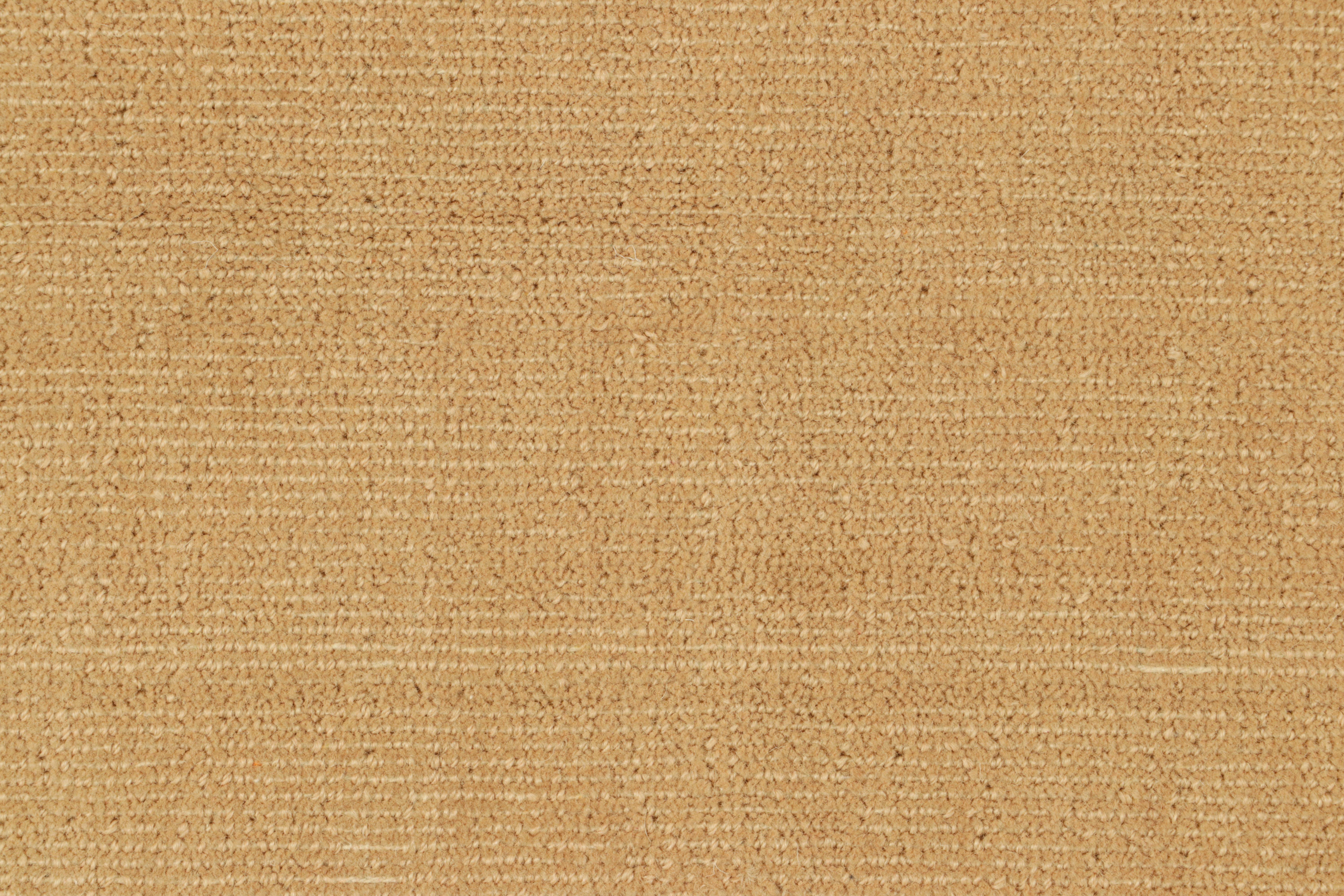 Rug & Kilim's Modern Flatweave Custom Rug Sample in Brown und Gray Tones (Indisch) im Angebot