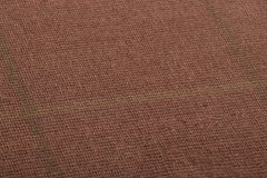 Rug & Kilim’s Modern Flatweave Custom Rug Sample, Red with Geometric Patterns