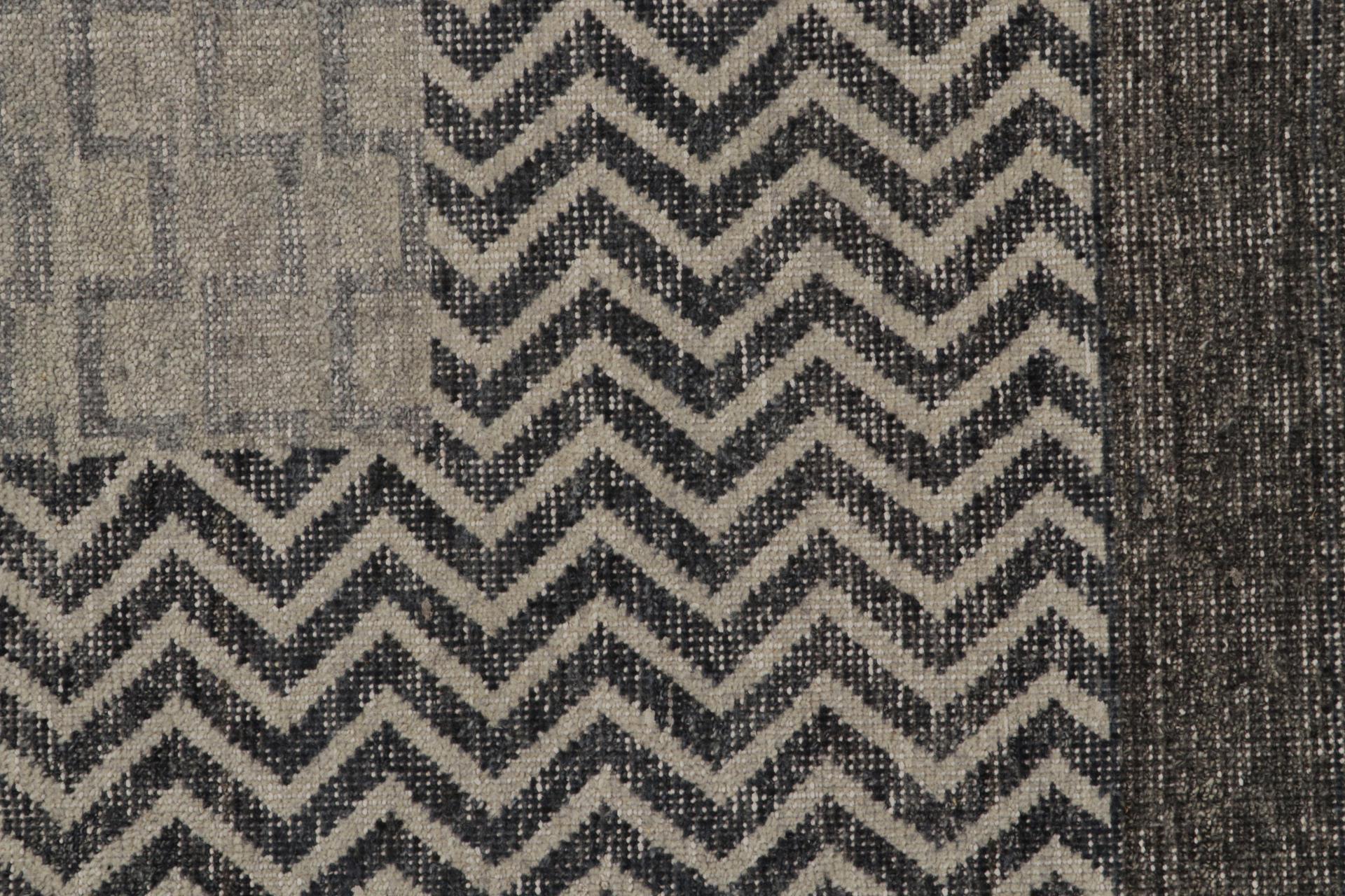 Contemporary Rug & Kilim’s Modern French Art Deco Rug, with Geometric Patterns For Sale