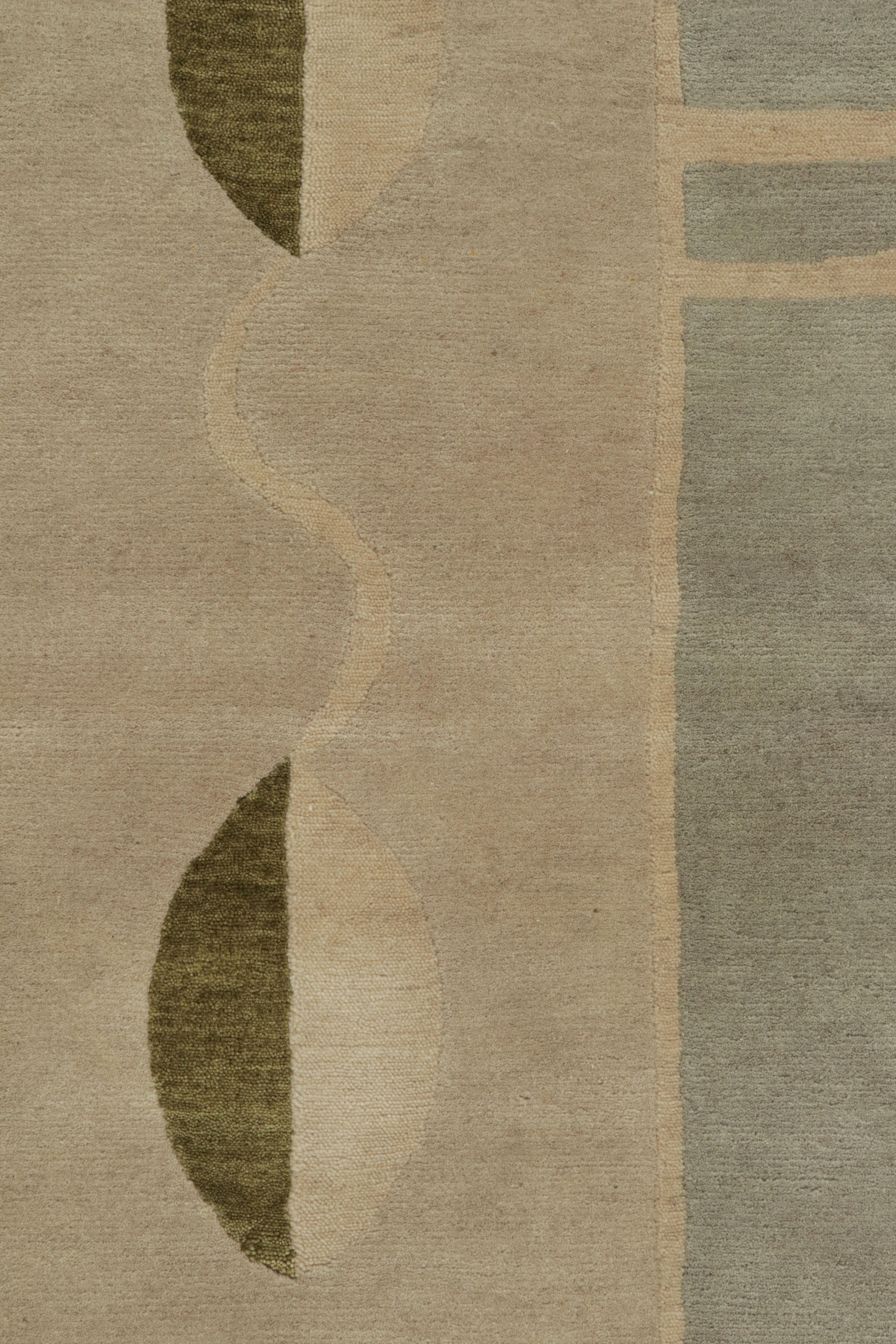 Rug & Kilim's Modern French Art Deco Style Rug with Geometric Pattern (tapis moderne de style art déco français avec motif géométrique) Neuf - En vente à Long Island City, NY