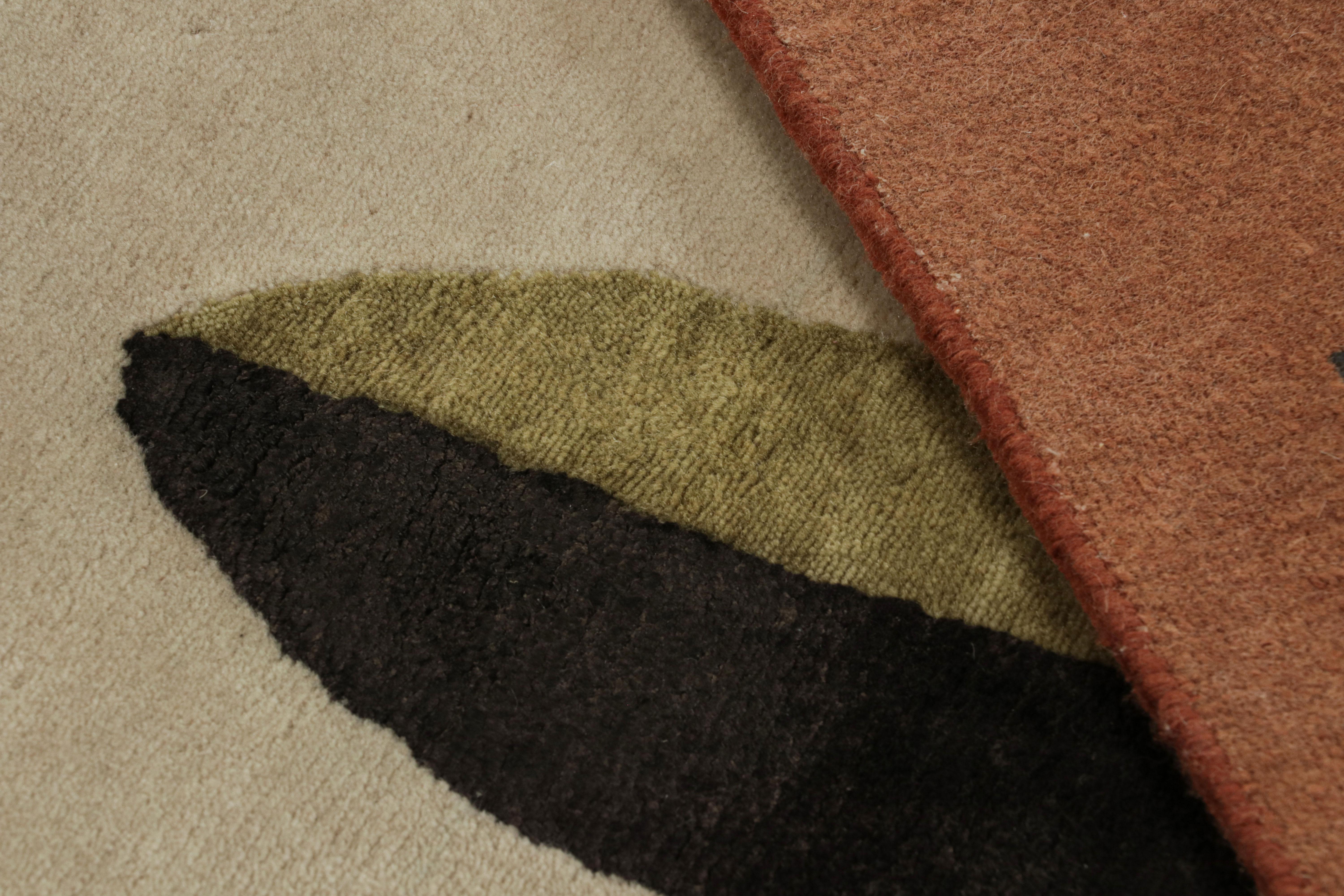 XXIe siècle et contemporain Rug & Kilim's Modern French Art Deco Style Rug with Geometric Pattern (tapis moderne de style art déco français avec motif géométrique) en vente
