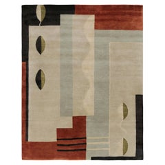 Rug
Kilim - Tappeto moderno francese in stile Art Deco con motivo geometrico