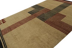 Rug & Kilim’s Modern French Art Deco Style Rug with Rectilinear Geometric