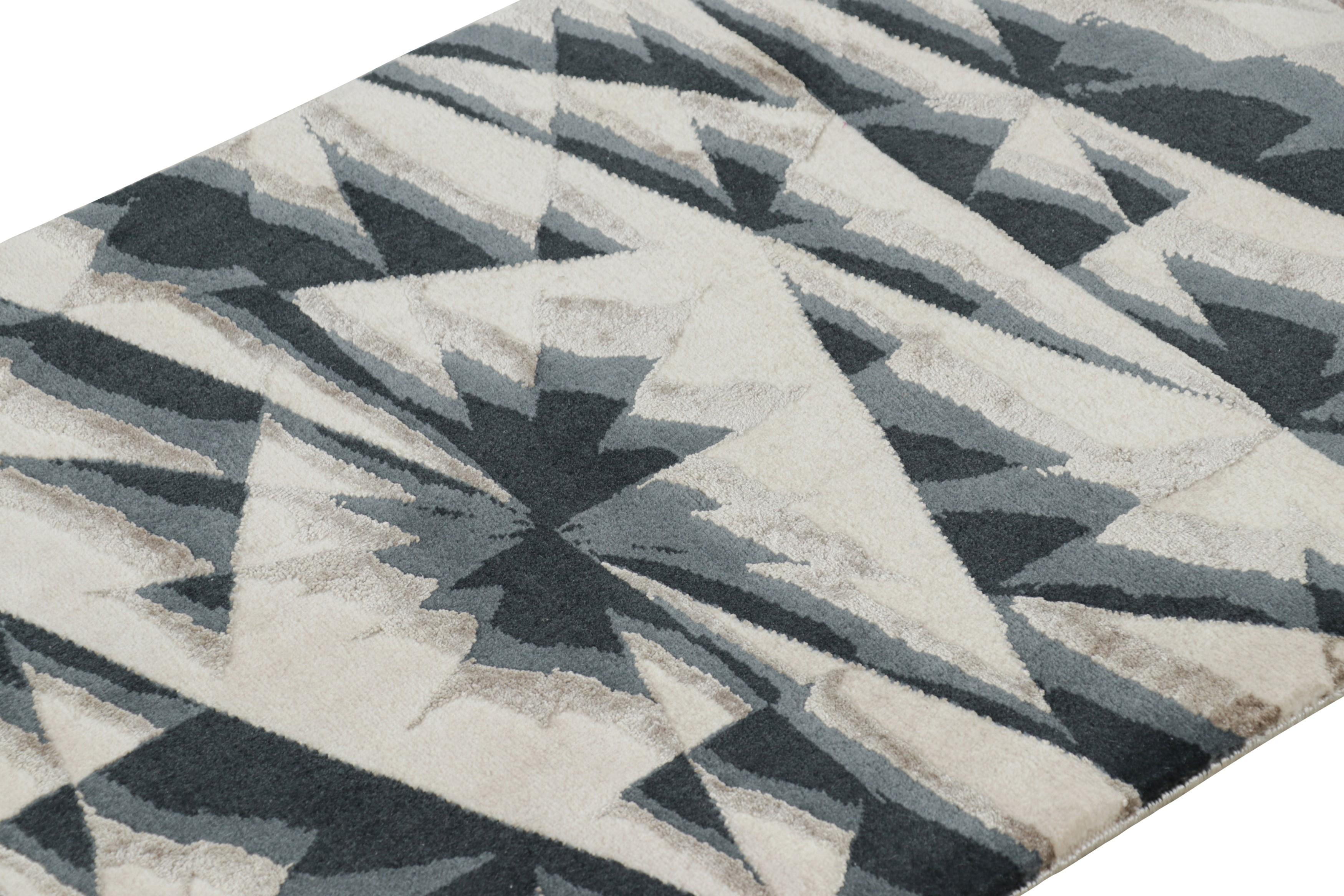 Dieser handgeknüpfte Teppich aus Wolle (2x3) stellt eine neue, kühne Linie der Modern Classics Collection'S von Rug & Kilim dar - eine Serie zeitgenössischer Teppiche, die von einem der talentiertesten persischen Ateliers und Designer entworfen