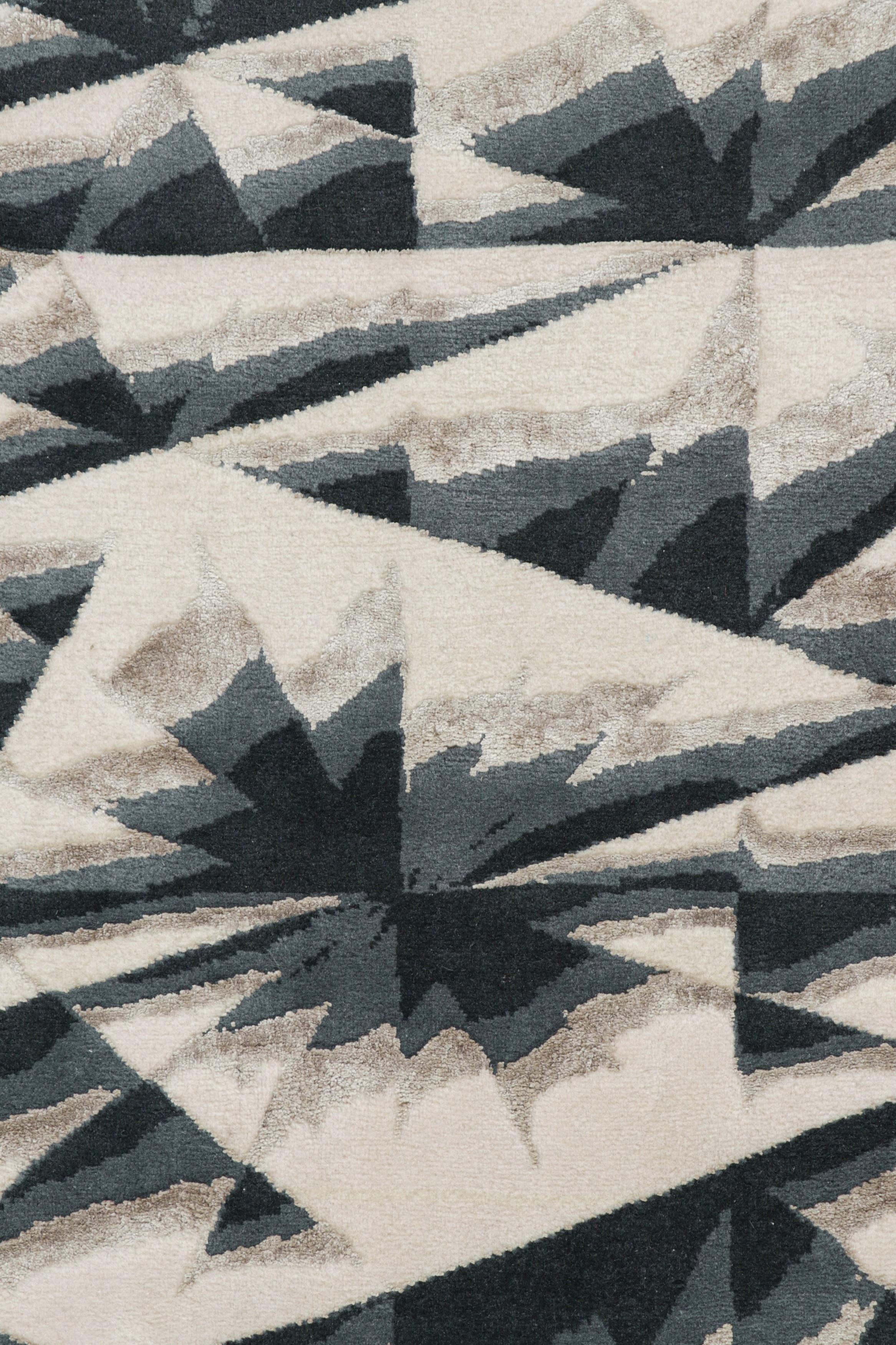 Rug & Kilim's Modern Geometric Abstract Rug (Moderne) im Angebot