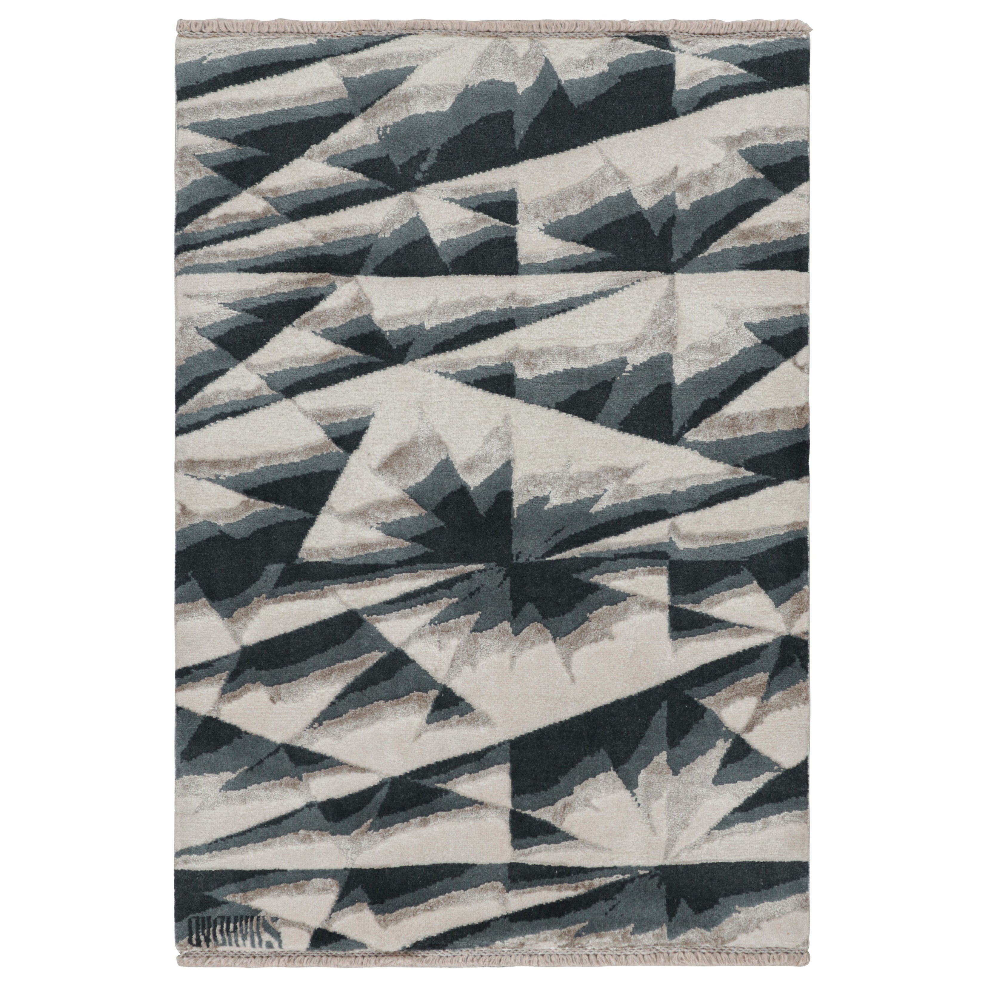 Tapis abstrait géométrique moderne de Rug & Kilim
