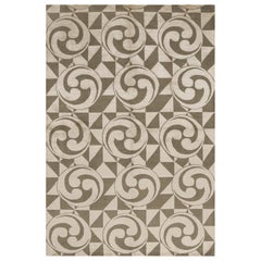 Rug & Kilim’s Modern Geometric Rug in Beige-Brown and Cream Tones “Kaleidoscope”