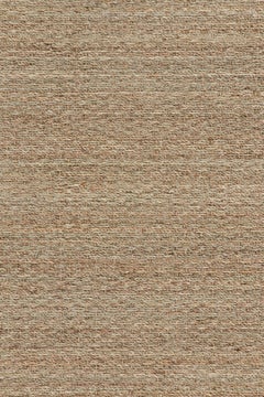 Moderner Flachgewebe-Läufer aus Hanf von Rug & Kilim in Beige-Braun-Tönen