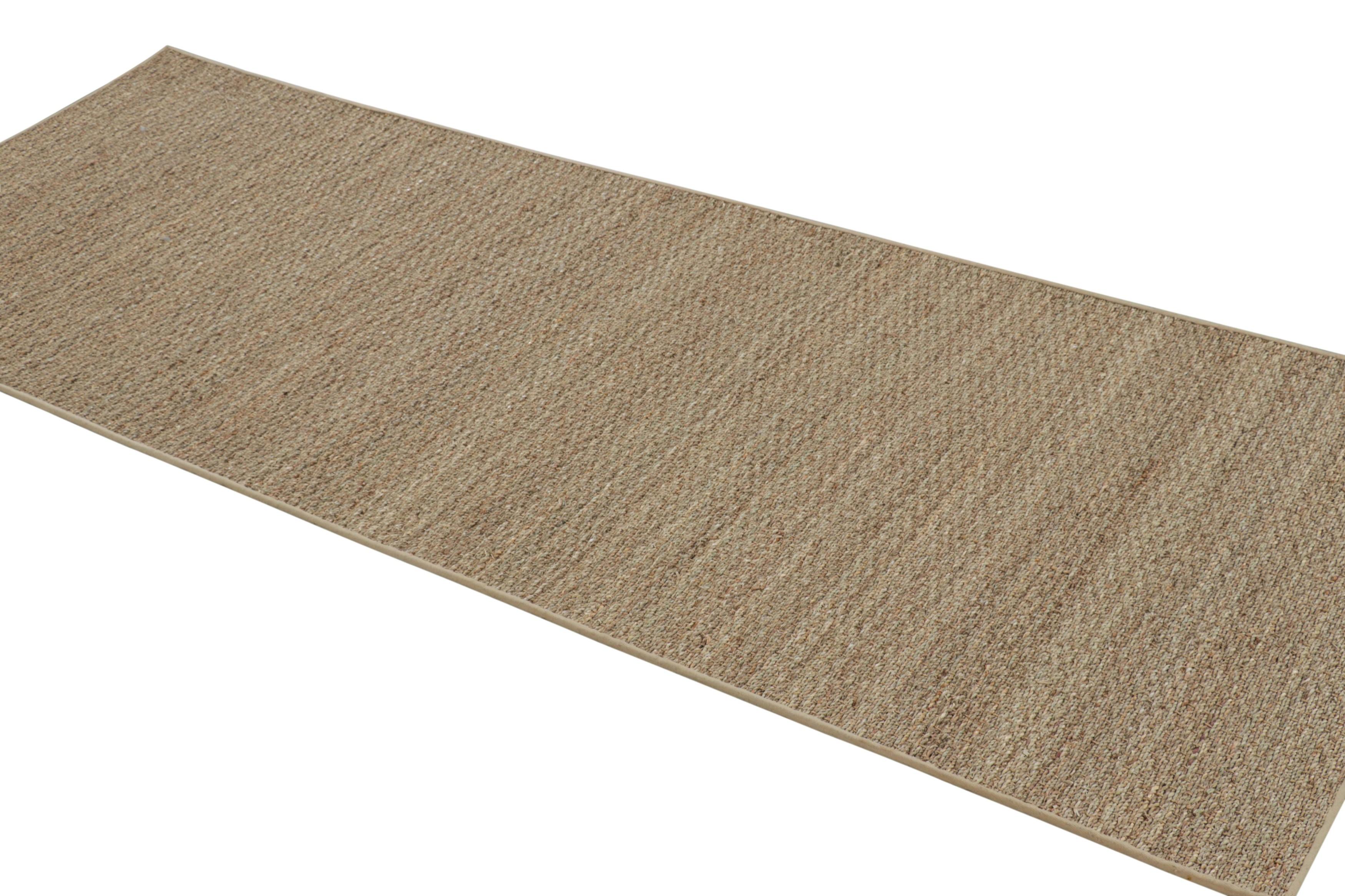 Alfombra moderna Rug & Kilim de cáñamo en tonos beige-marrón Indio en venta