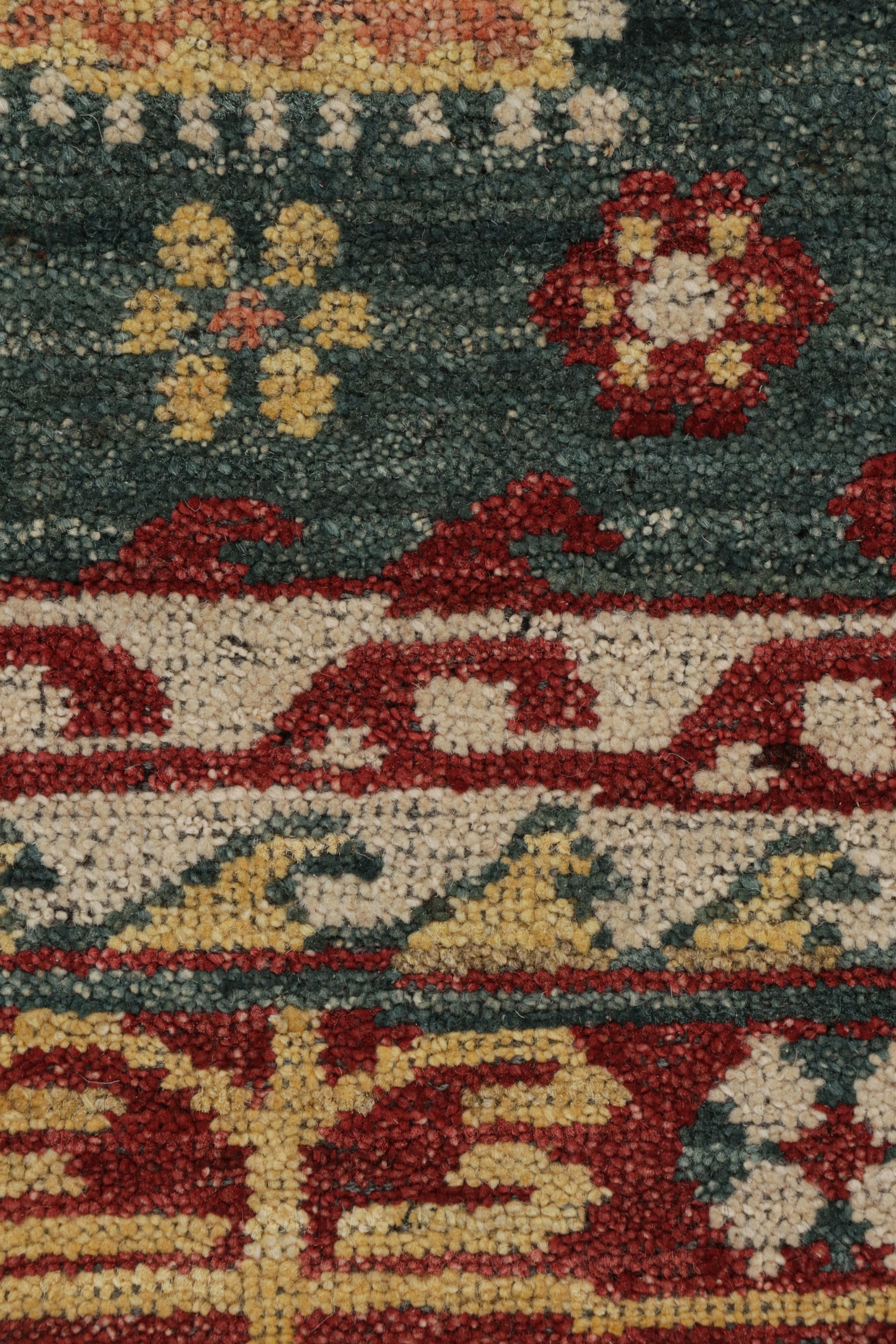 Alfombra moderna de estilo kazajo de Rug & Kilim con motivos geométricos y medallones en Nuevo estado para la venta en Long Island City, NY