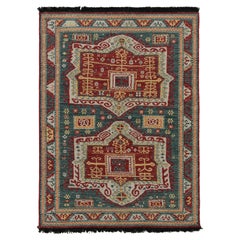 Rug & Kilim’s Modern Kazak Style Rug with Geometric Patterns and Medallions