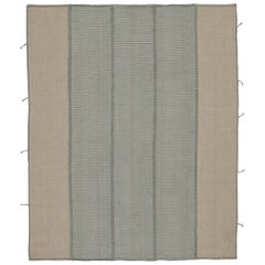 Rug & Kilim: Kilim moderno a strisce beige e blu