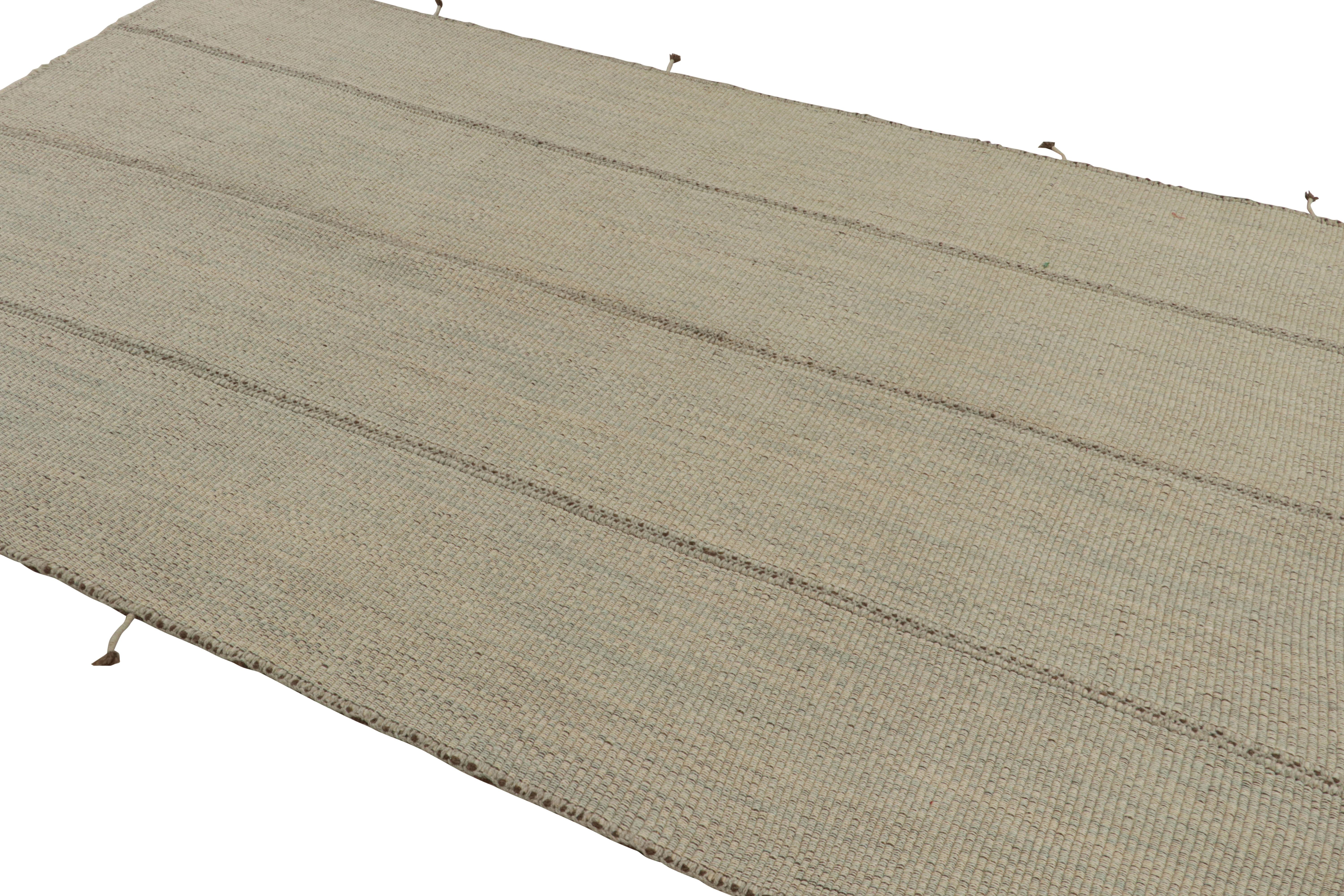Tessuto a mano in lana, un design Kilim 7x10 di una nuova collezione contemporanea a trama piatta di Rug & Kilim.

Sul design: 

Affettuosamente soprannominato 