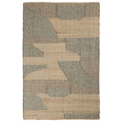 Alfombra kilim moderna de Rug & Kilim con motivos beige, marrón y gris