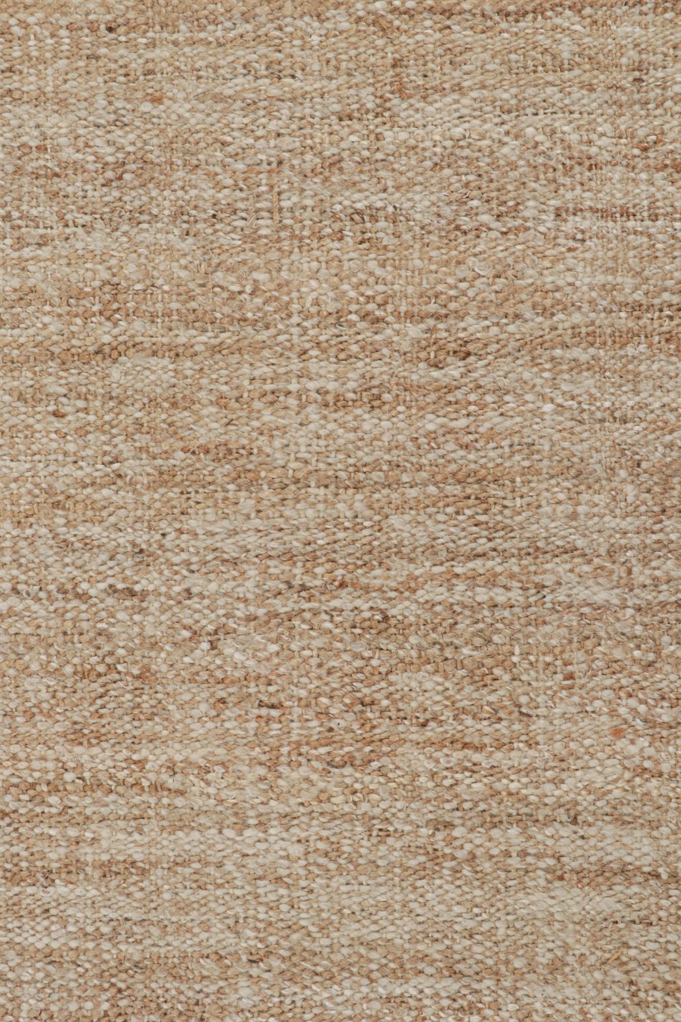 This 12x15 flatweave in contemporary design belongs to Rug & Kilim’s brand new collection - all handwoven in jute.

On the Design:

The kilim rug enjoys a tasteful boucle-like texture and sense of movement for a more modern take on plain rugs. A