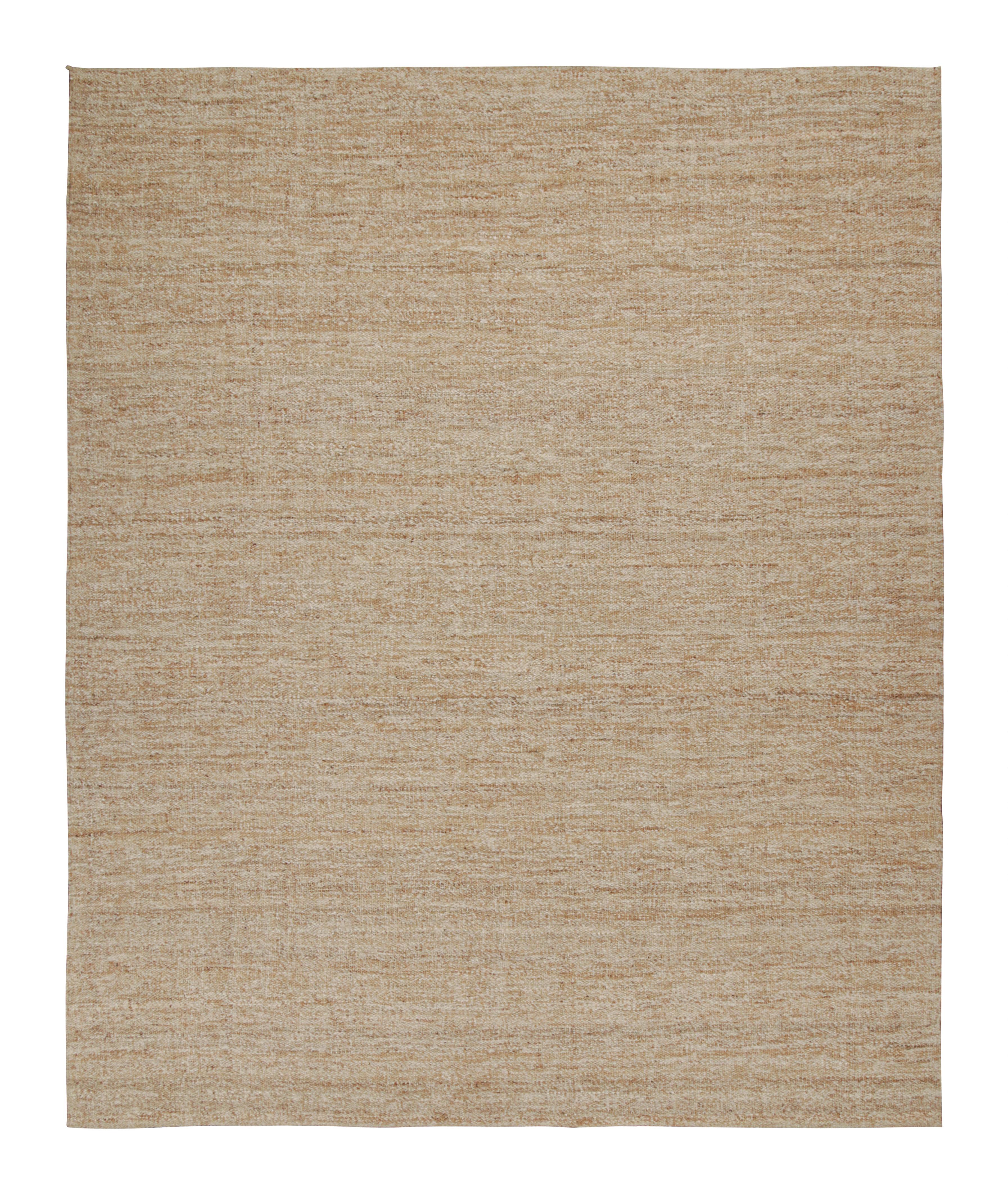 Contemporary Rug & Kilim’s Modern Kilim rug in Brown & White