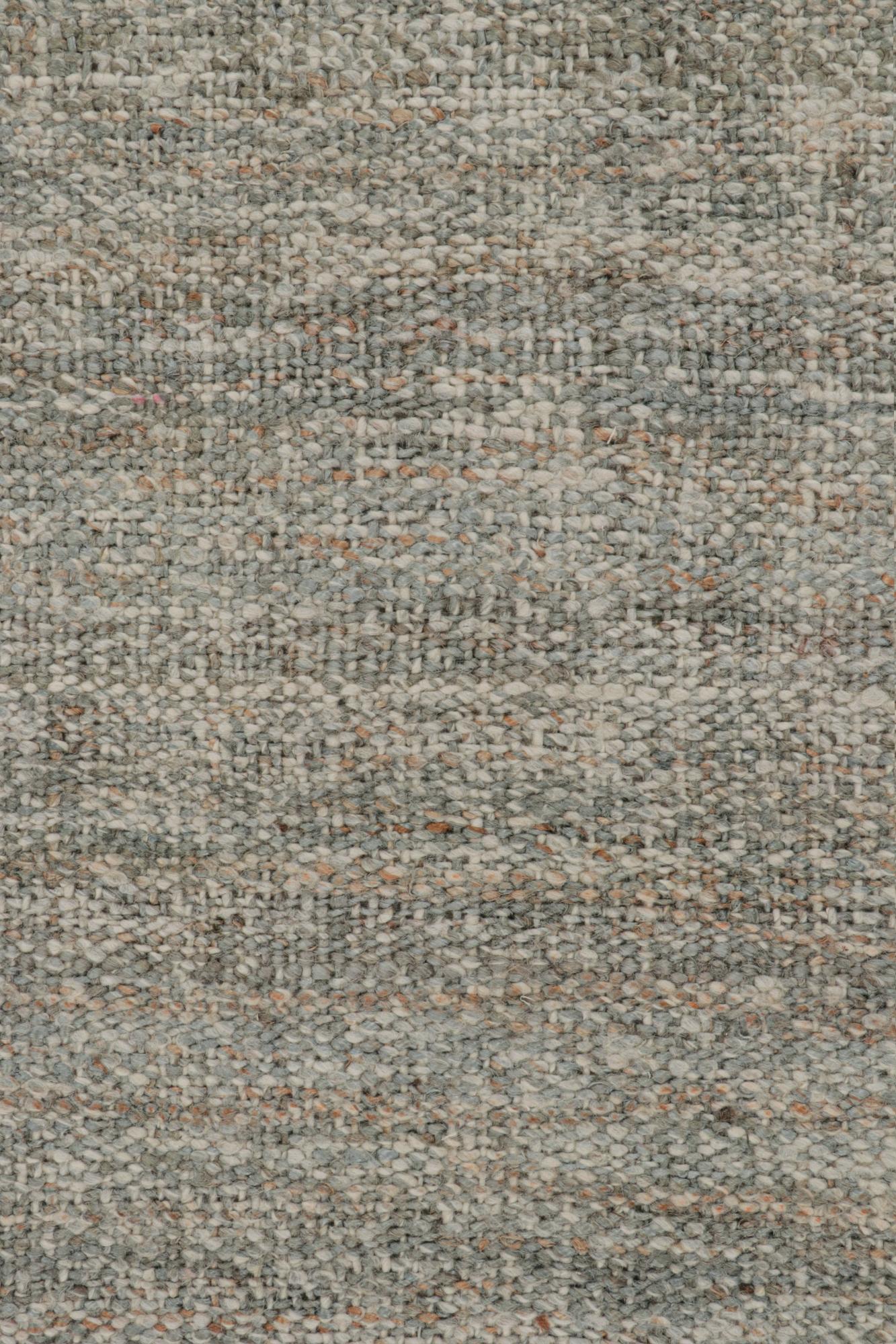 Rug & Kilim's Modern Kilim Rug in Brown & White (tapis Kilim moderne en brun et blanc) Neuf - En vente à Long Island City, NY