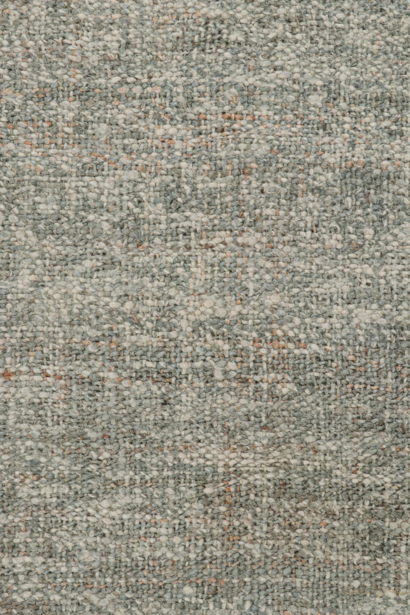 Moderner Kilim-Teppich von Rug & Kilim in Grau und Weiß (21. Jahrhundert und zeitgenössisch) im Angebot