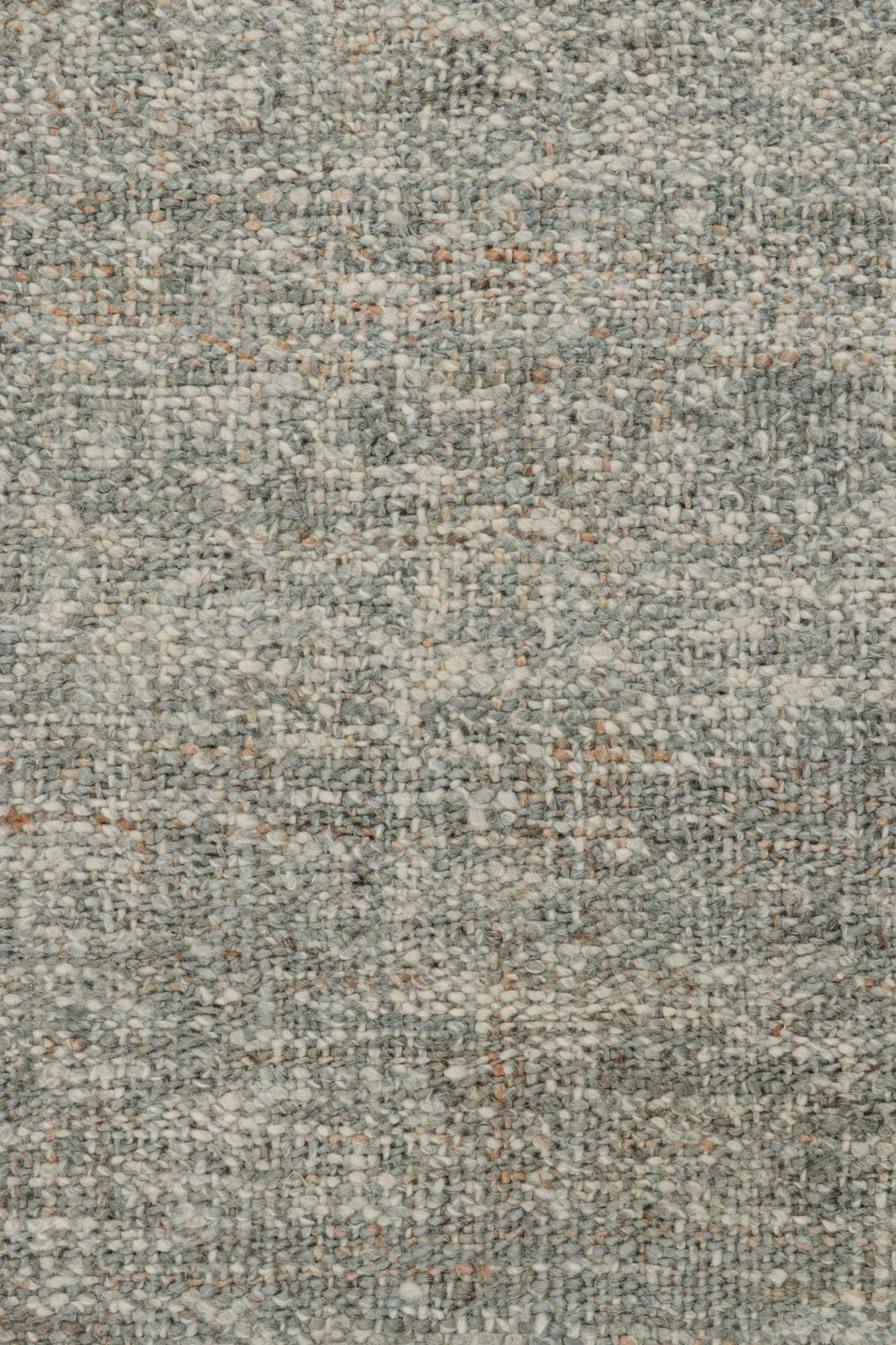 Rug & Kilim’s Modern Kilim Rug in Gray & White Neuf - En vente à Long Island City, NY