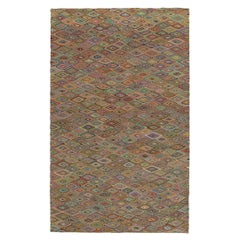 Alfombra moderna Rug & Kilim con diseño geométrico multicolor